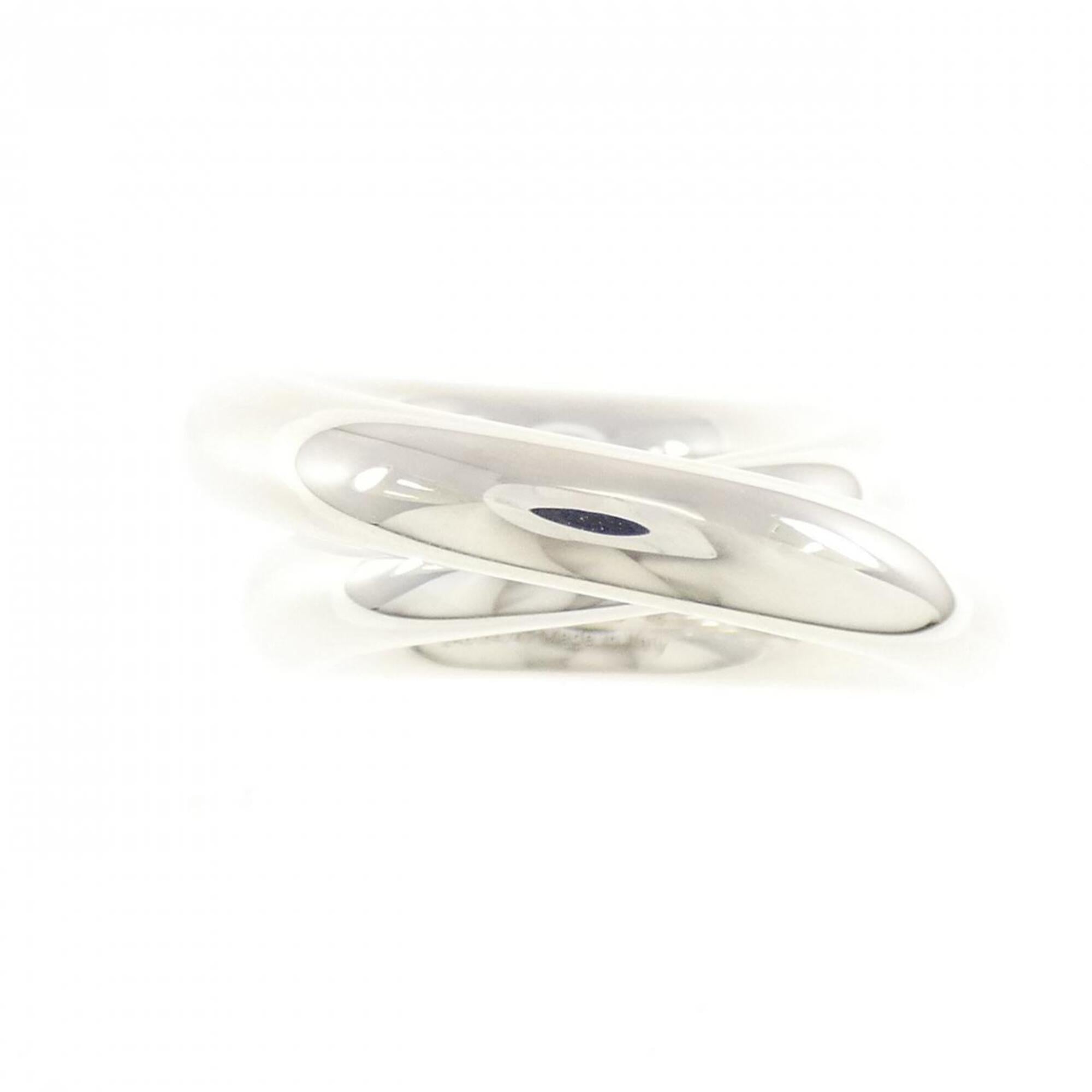 Hermes Silver 925 Band Ring (Pre-Owned)