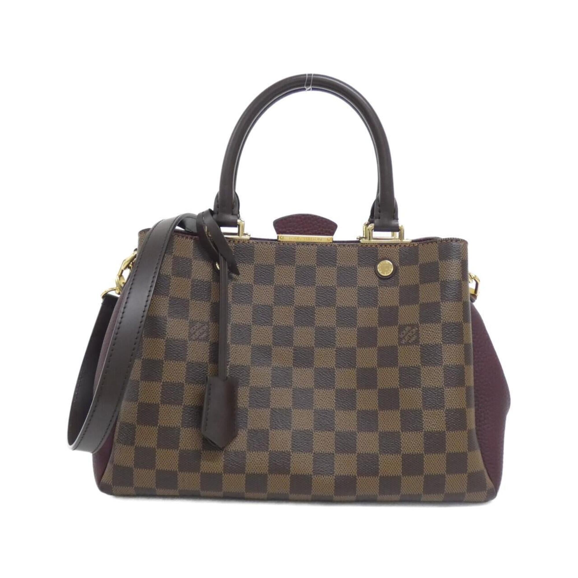Louis Vuitton Bordeaux Ebene Coated Canvas Handbag (Pre-Owned)