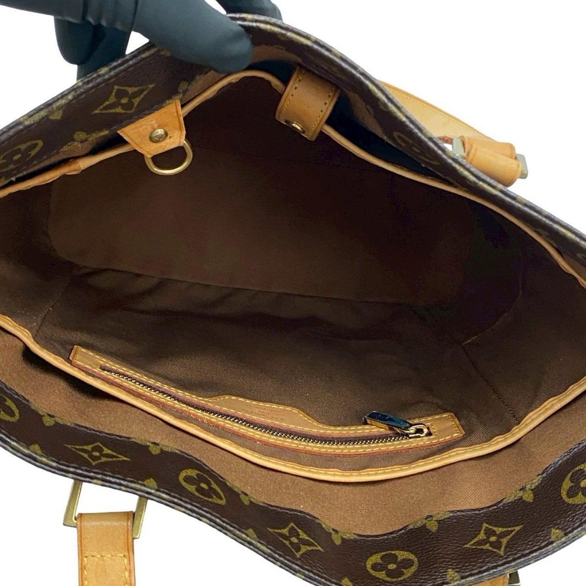 Louis Vuitton Brown Leather Pvc Shoulder Bag Tote Bag (Pre-Owned)