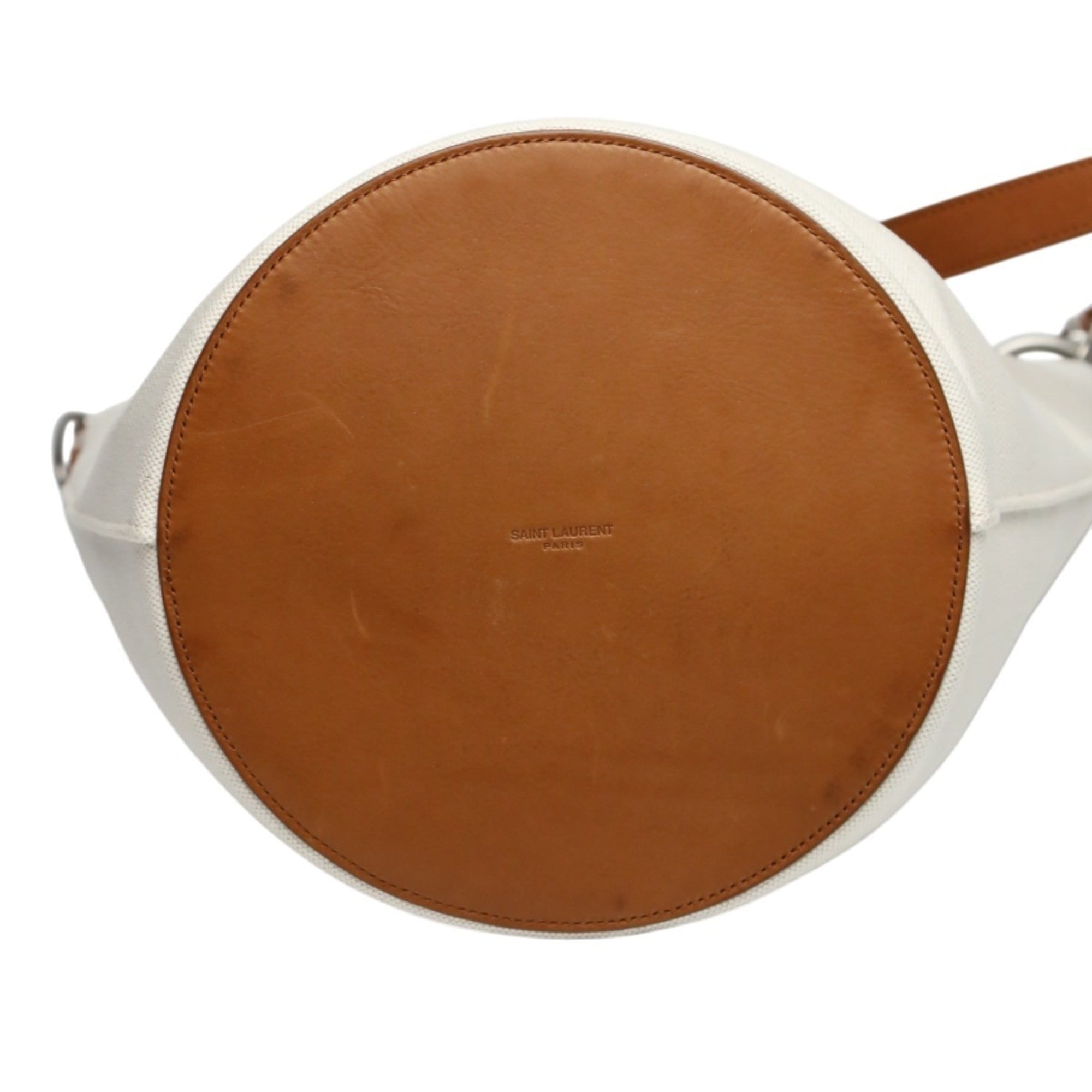 Yves Saint Laurent Brown Canvas Shoulder Bag (Pre-Owned)