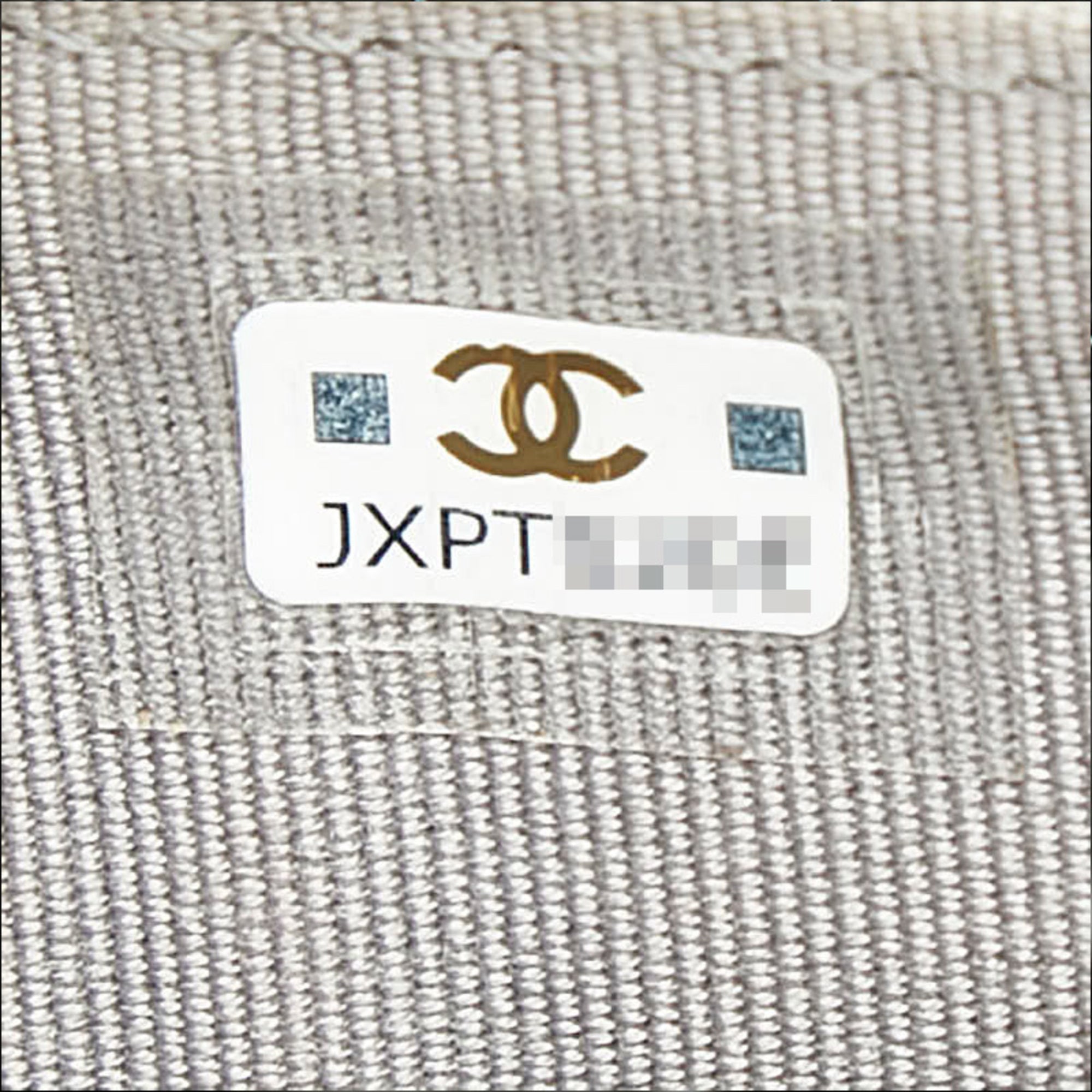 Chanel Gray Grained Calfskin Wallet (Tri-Fold) (Pre-Owned)
