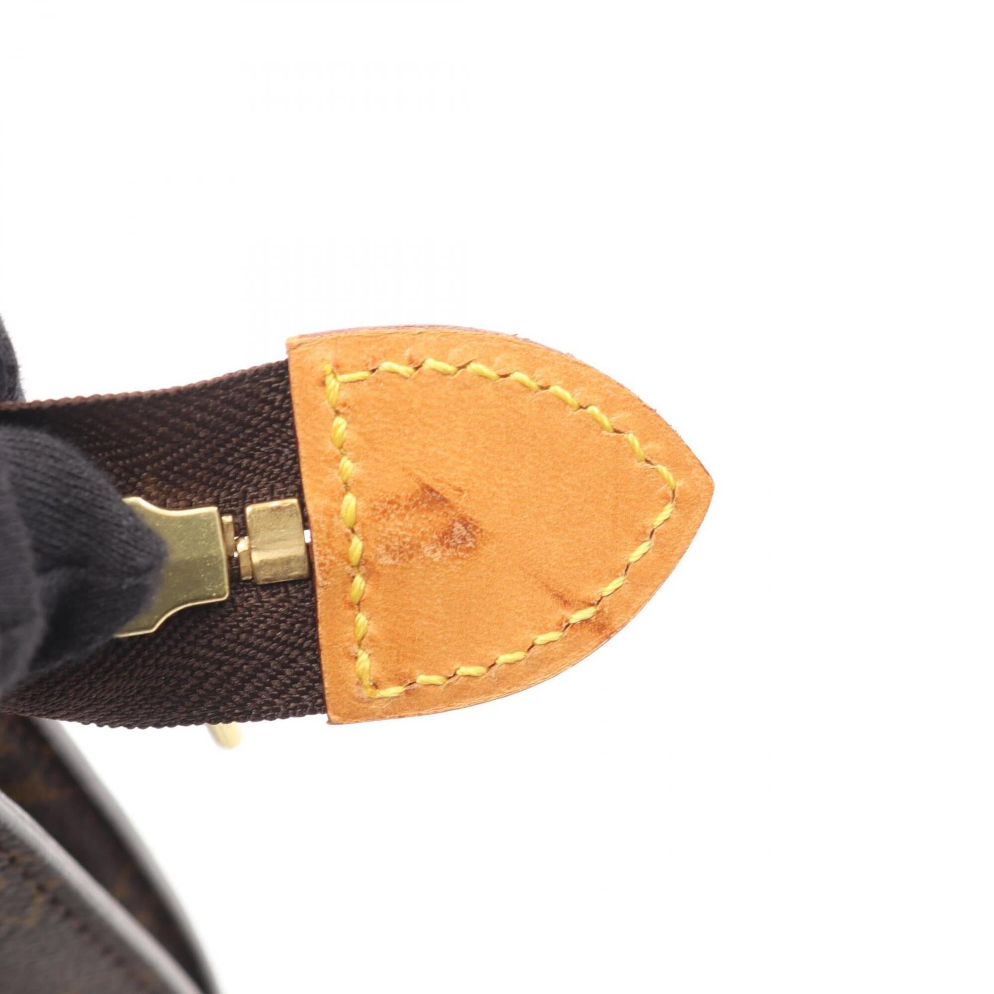 Louis Vuitton Brown Monogram Coated Canvas Leather Handbag Shoulder Bag (Pre-Owned)