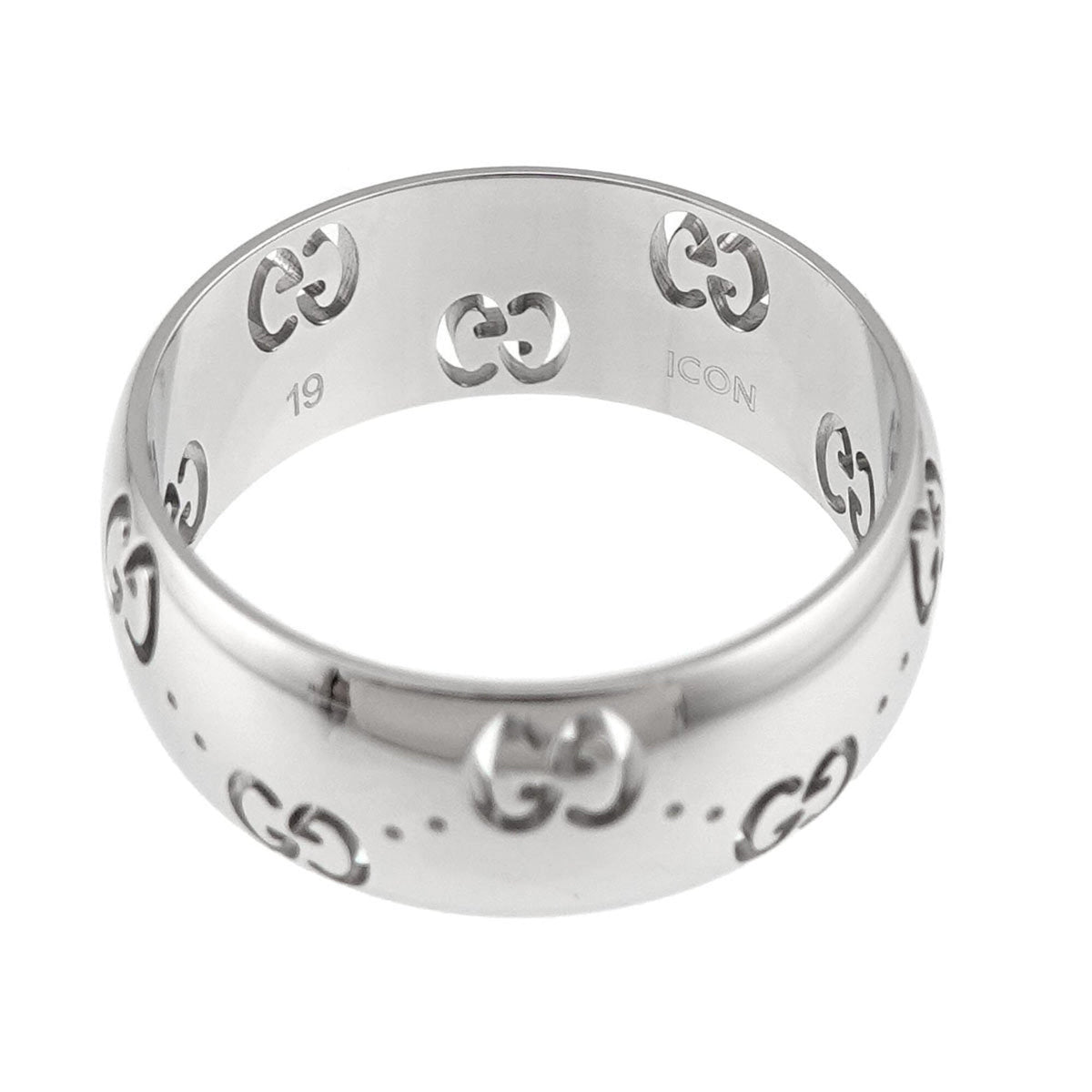 Gucci White Gold (18K) Band Ring (Pre-Owned)