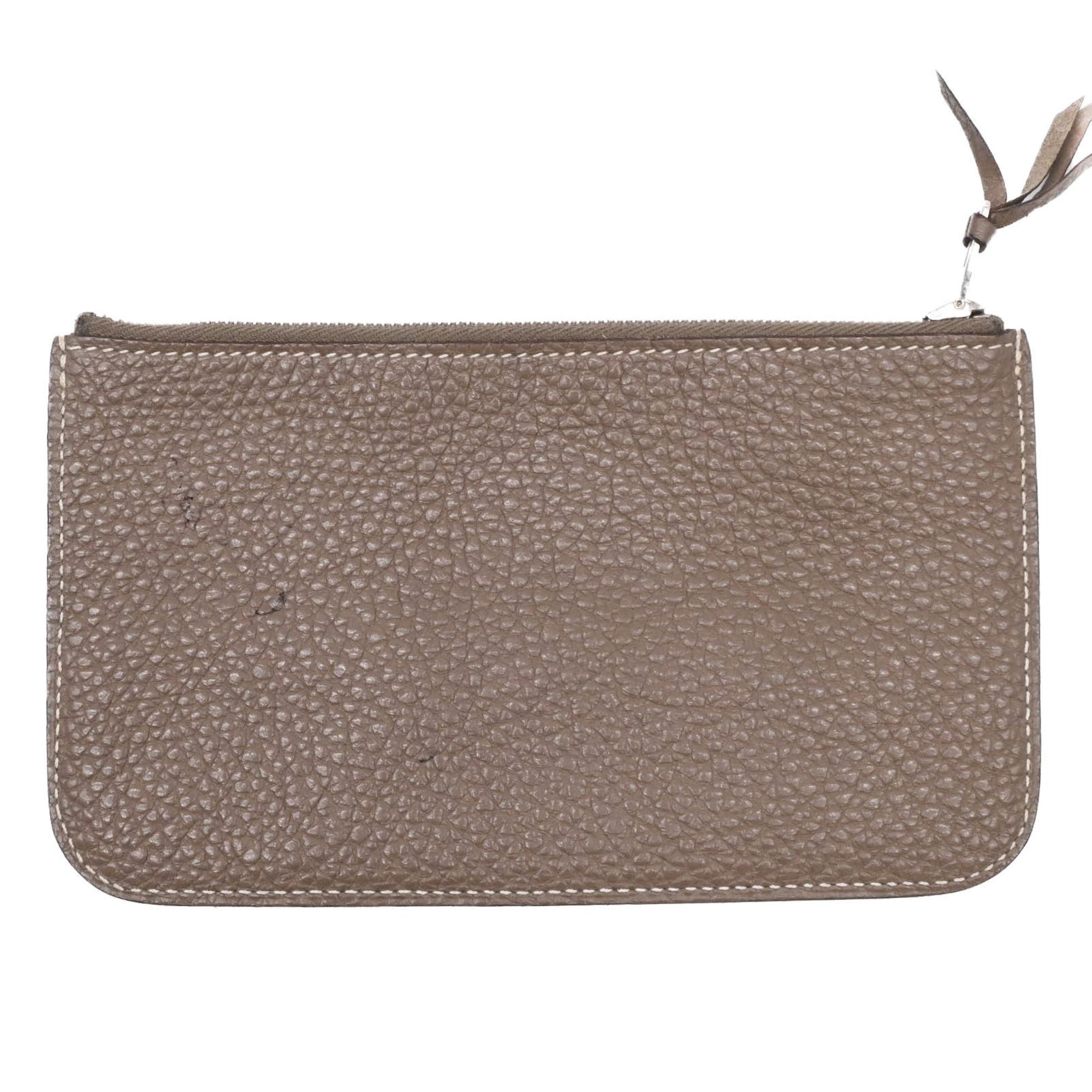 Hermes Dogon Duo Etoupe Gray Grayish Togo Leather Long Wallet (Bi-Fold) (Pre-Owned)