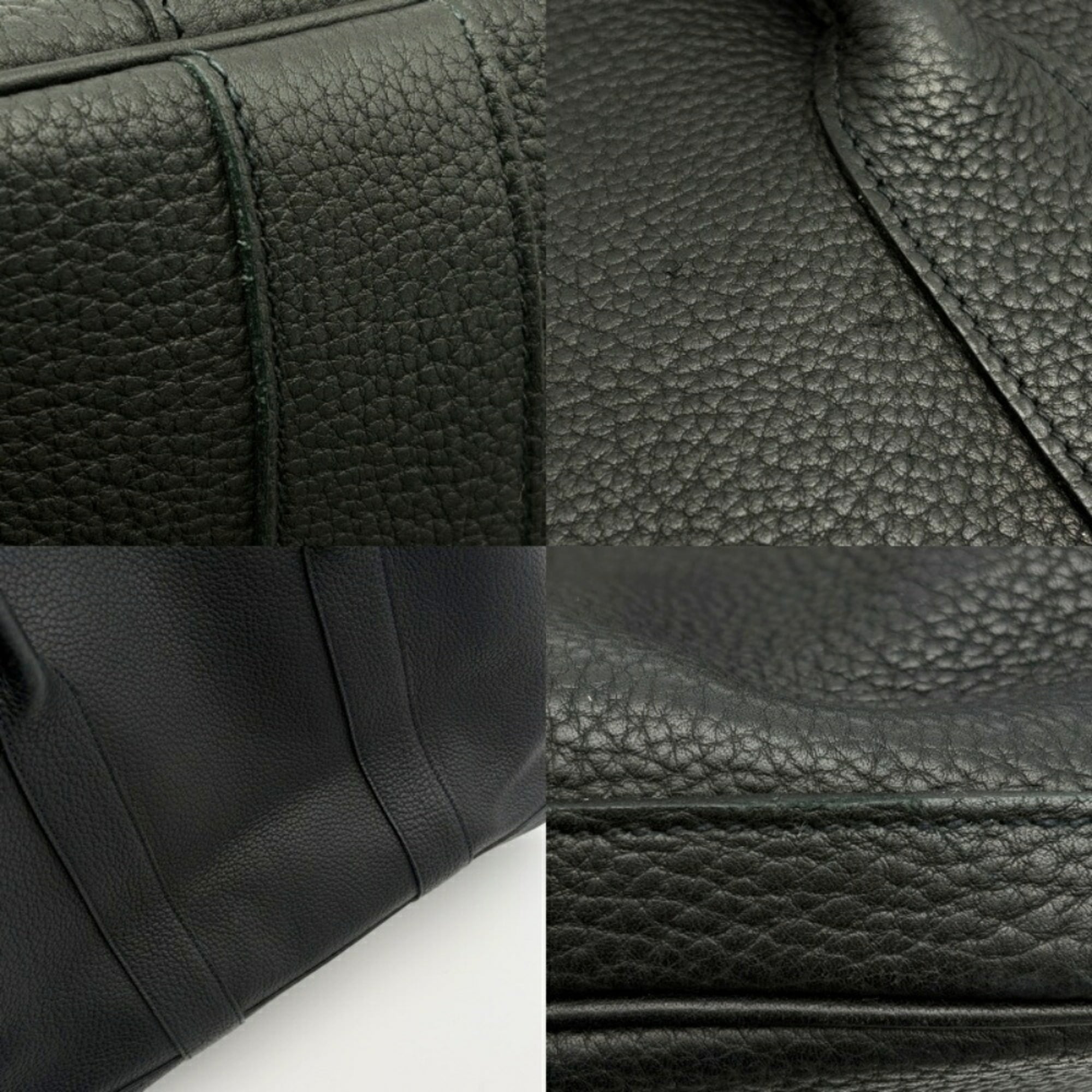 Hermes Garden Black Togo Leather Tote Bag (Pre-Owned)