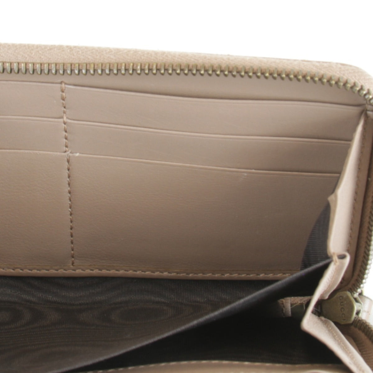 Gucci Brown Leather Long Wallet (Bi-Fold) (Pre-Owned)