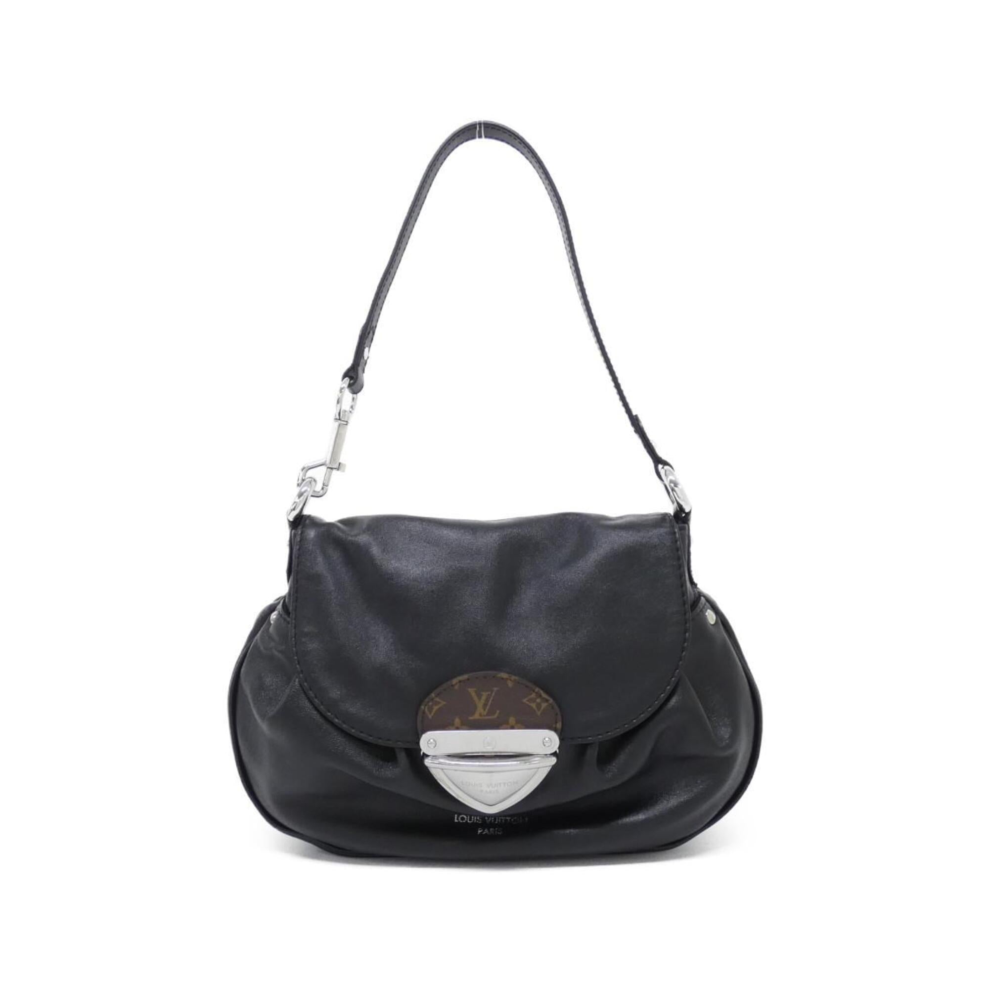 Louis Vuitton Black Leather Shoulder Bag (Pre-Owned)