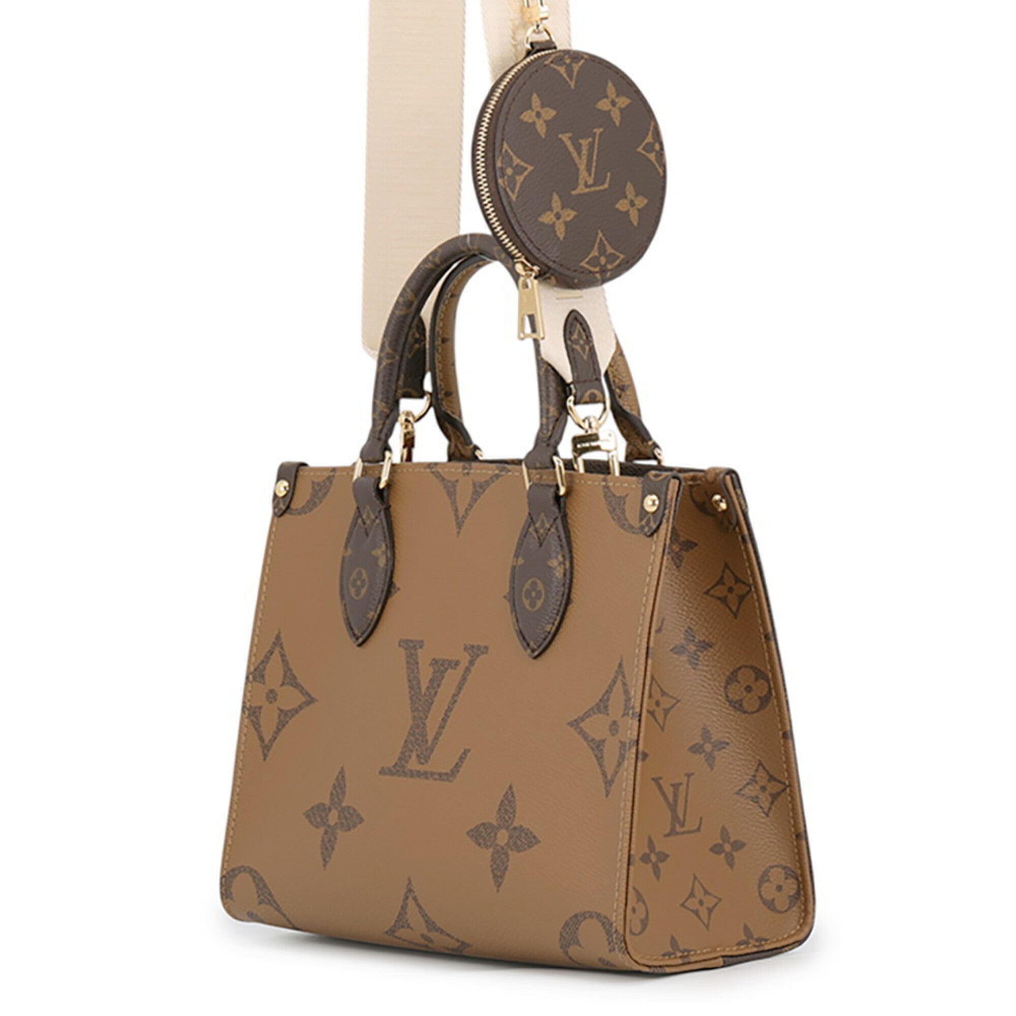 Louis Vuitton Monogram Reverse Red Color Monogram Reverse Monogram Handbag Shoulder Bag (Pre-Owned)