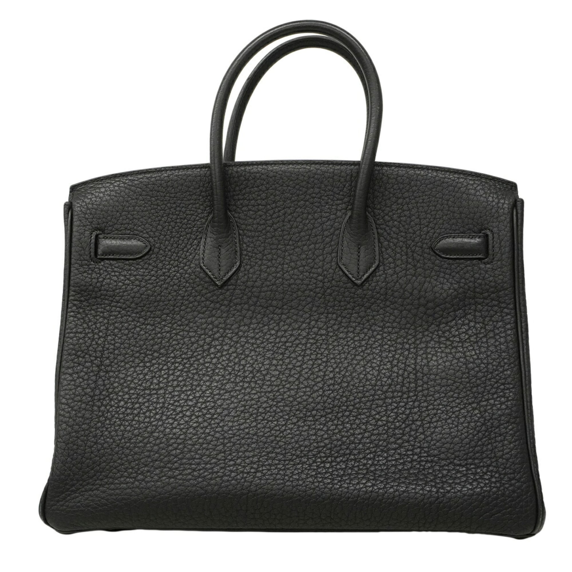 Hermes Black Fjord Leather Handbag (Pre-Owned)