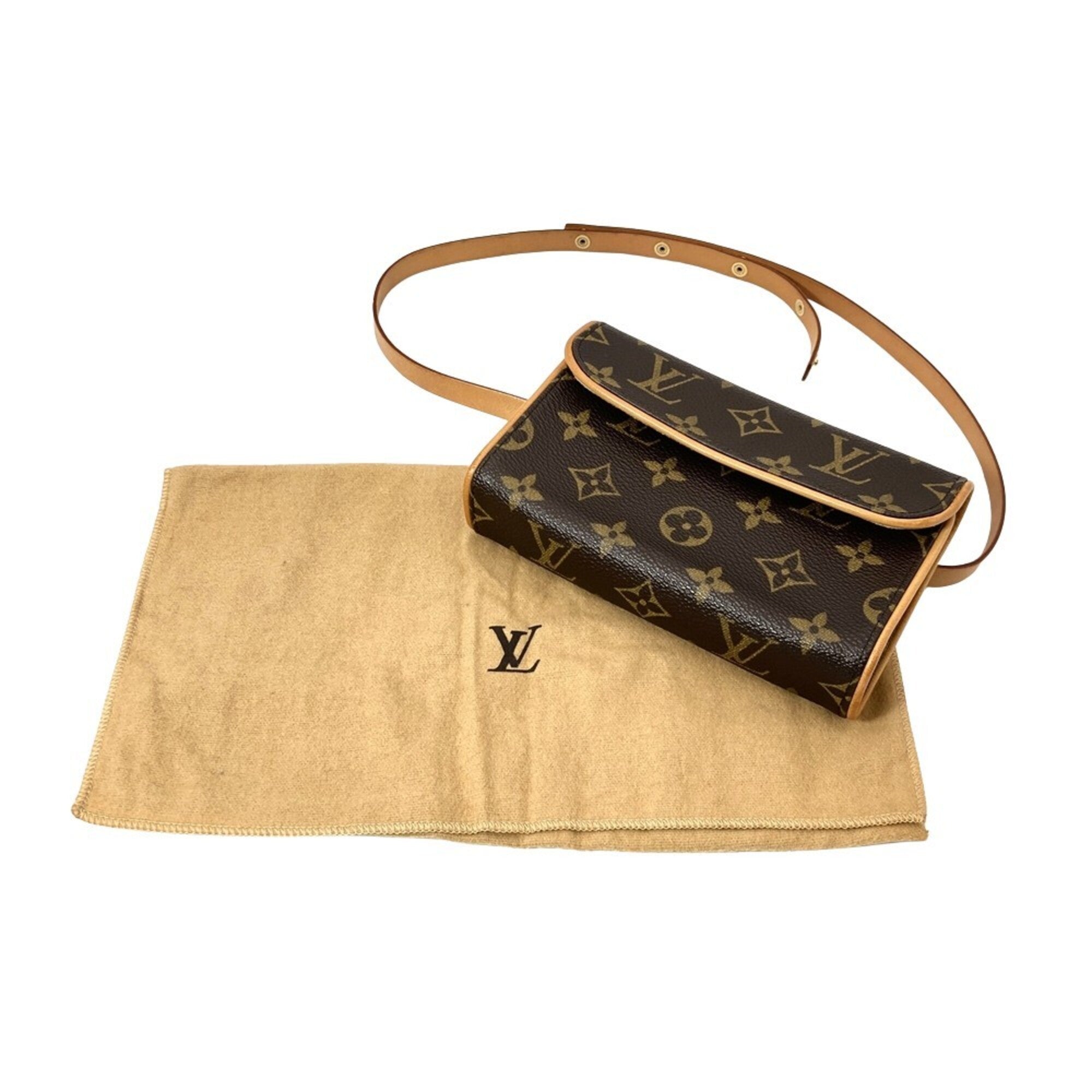 Louis Vuitton Brown Monogram Canvas Fanny Pack Handbag Pochette Pouch (Pre-Owned)