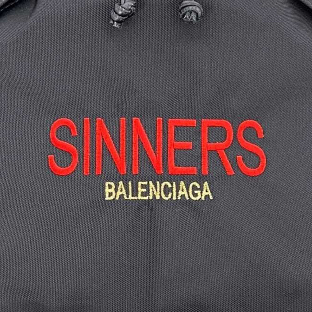 Balenciaga Black Canvas Leather Backpack (Pre-Owned)