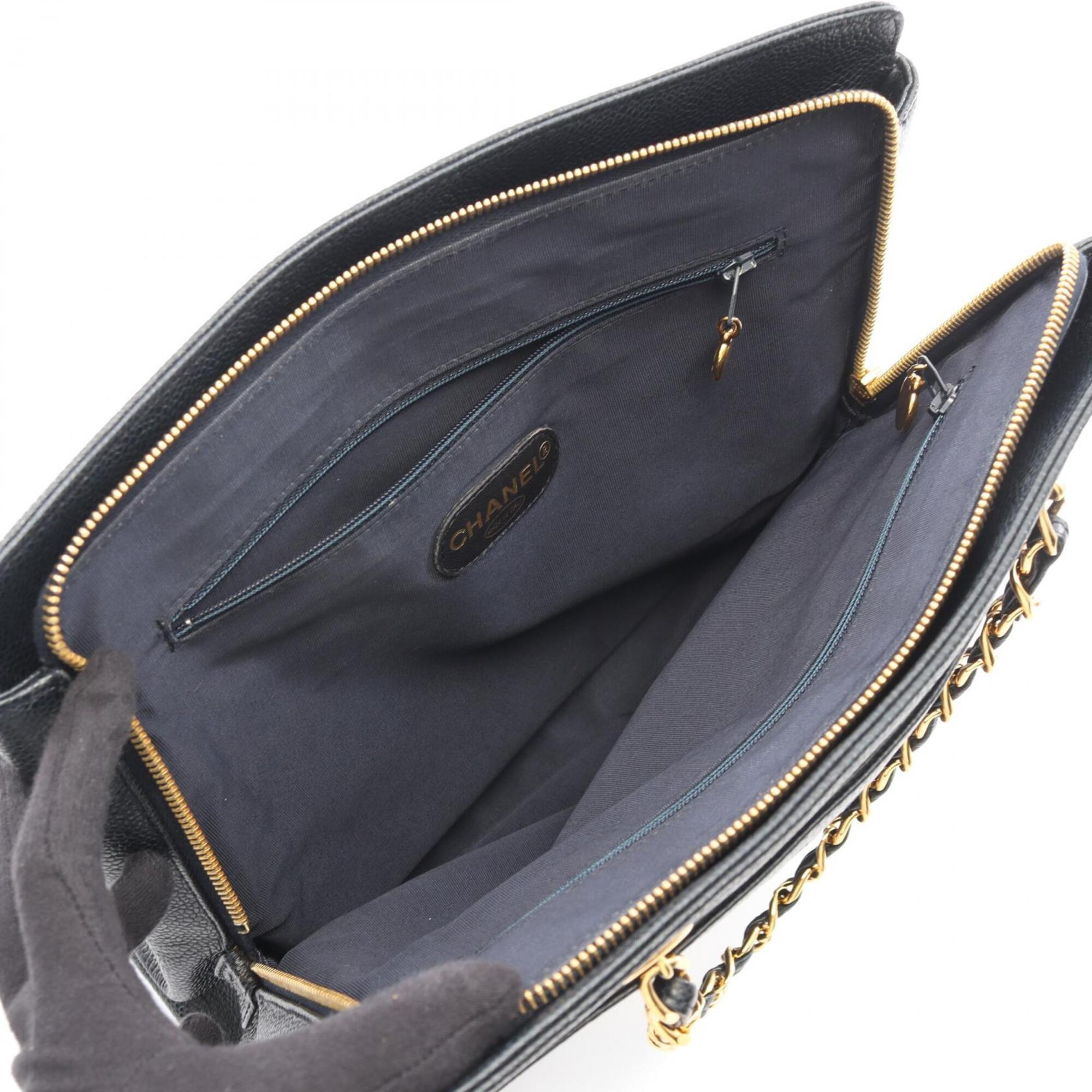 Chanel Navy Canvas Handbag (Pre-Owned)