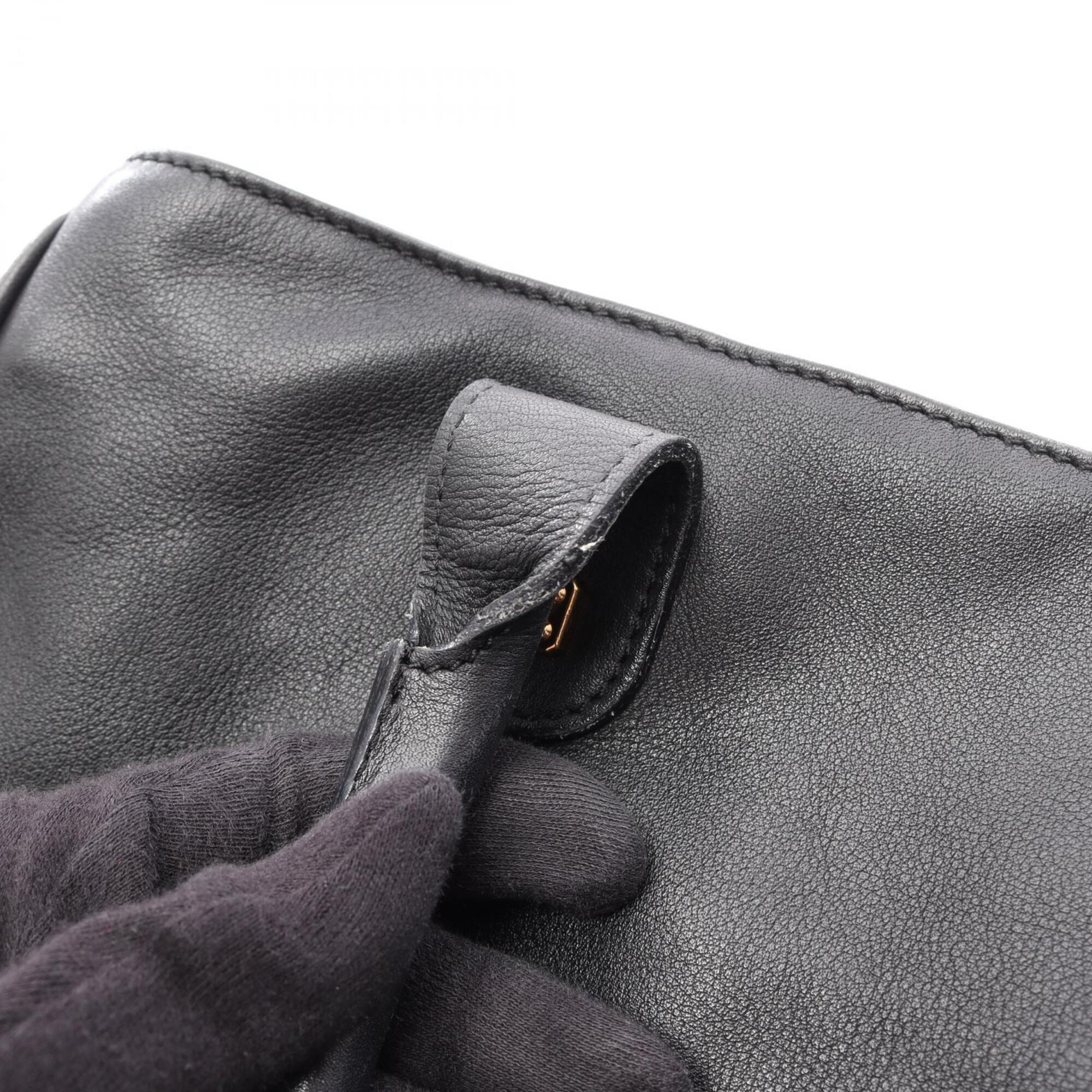 Loewe Black Leather Handbag Tote Bag (Pre-Owned)
