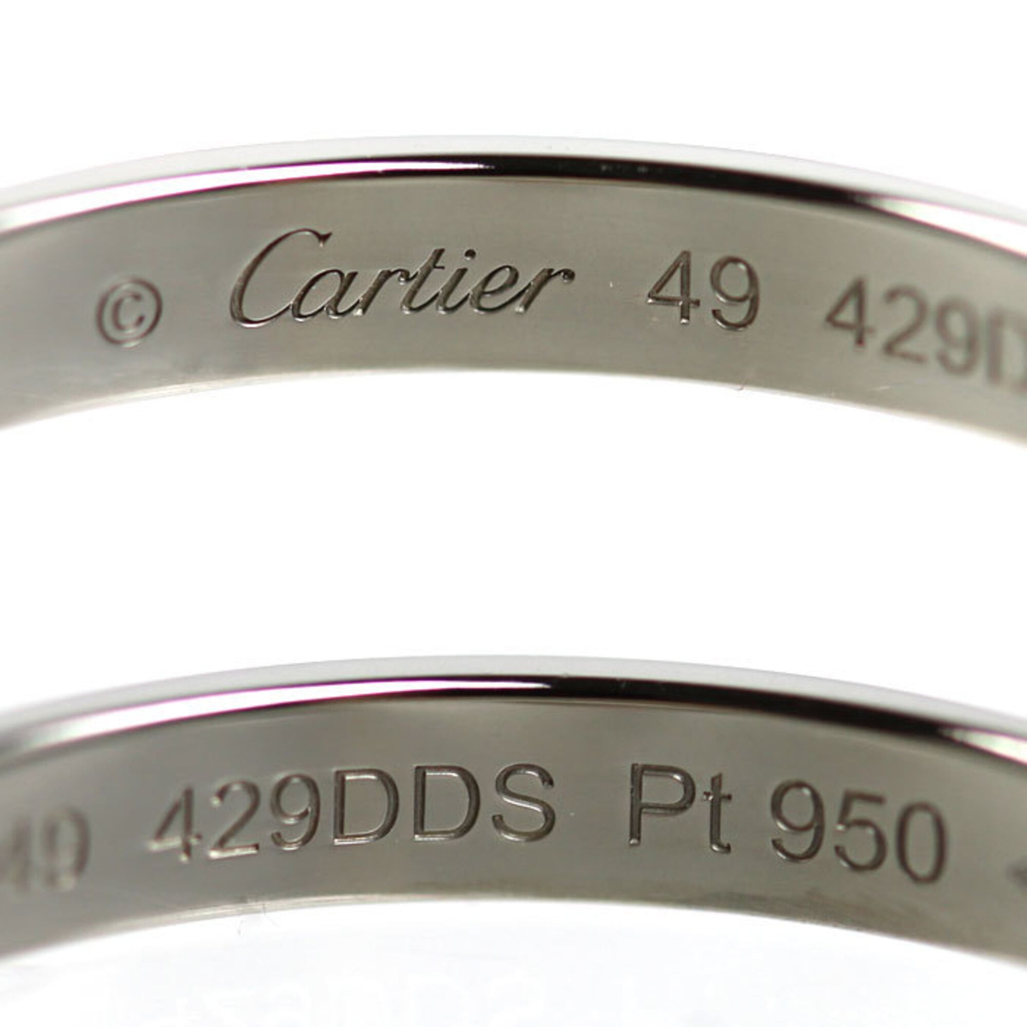 Cartier Platinum 950 Band Ring (Pre-Owned)