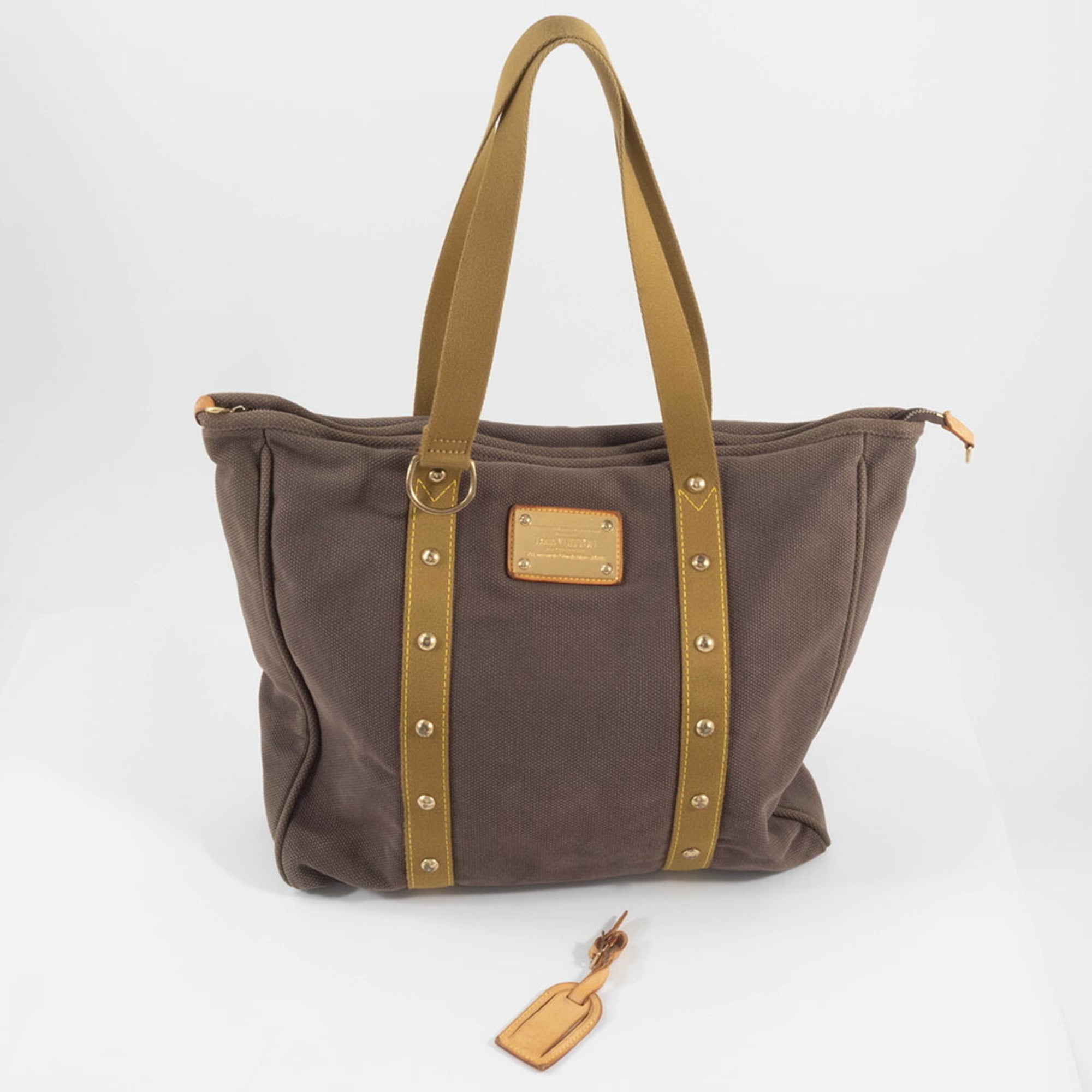 Louis Vuitton Antigua Brown Canvas Tote Bag (Pre-Owned)