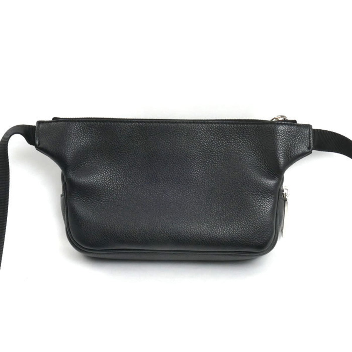 Fendi Black Leather Shoulder Bag Sling Bag (Pre-Owned)