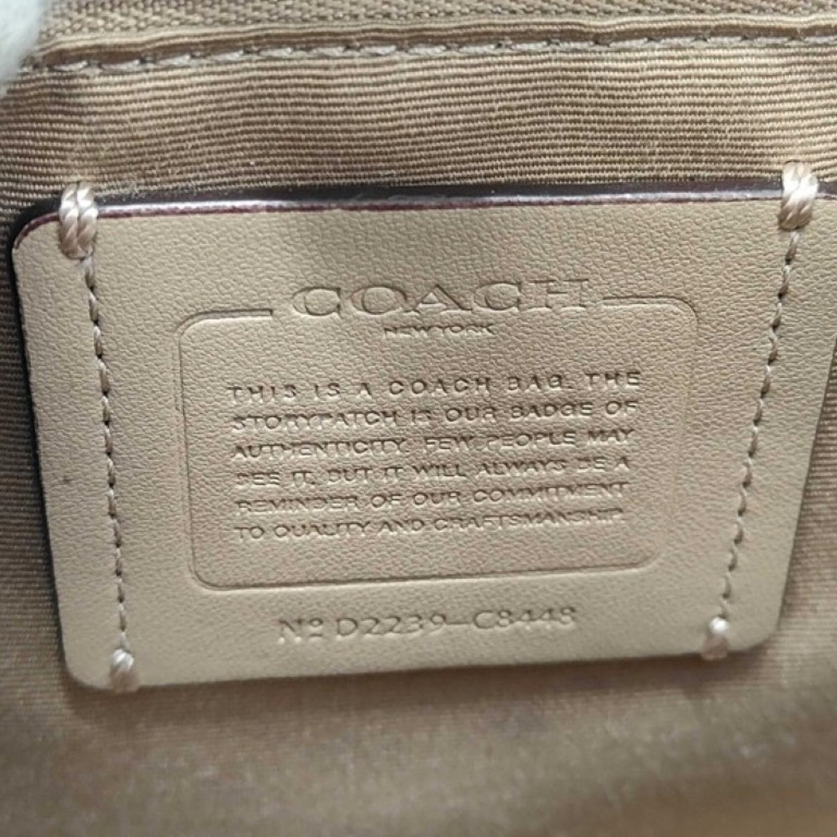 Coach Purple Canvas Leather Handbag Shoulder Bag (Pre-Owned)