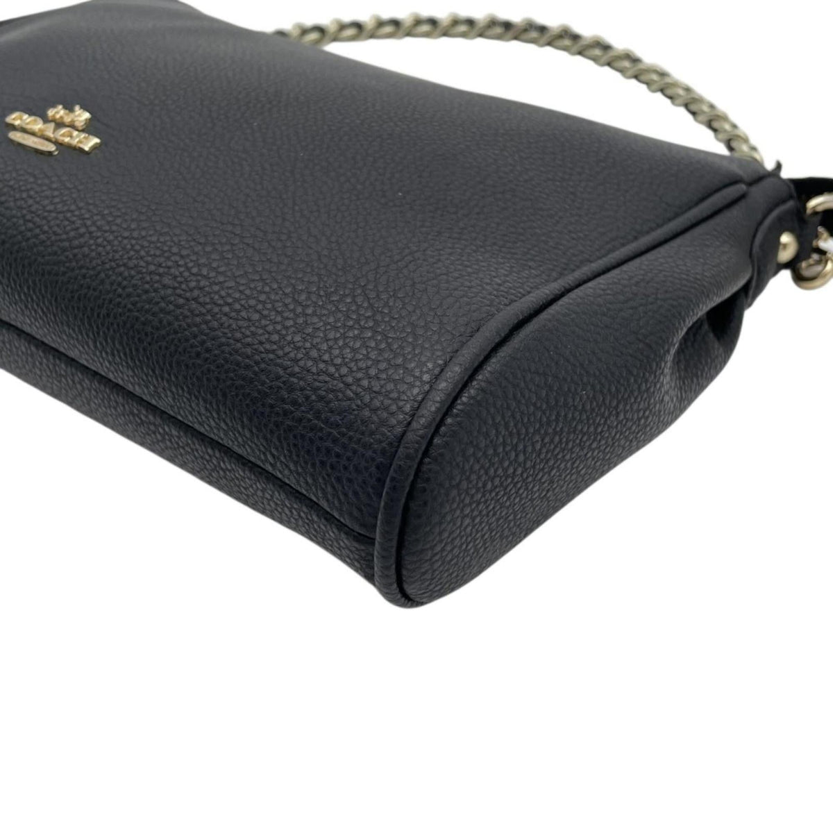 Coach Black Leather Handbag Shoulder Bag (Pre-Owned)