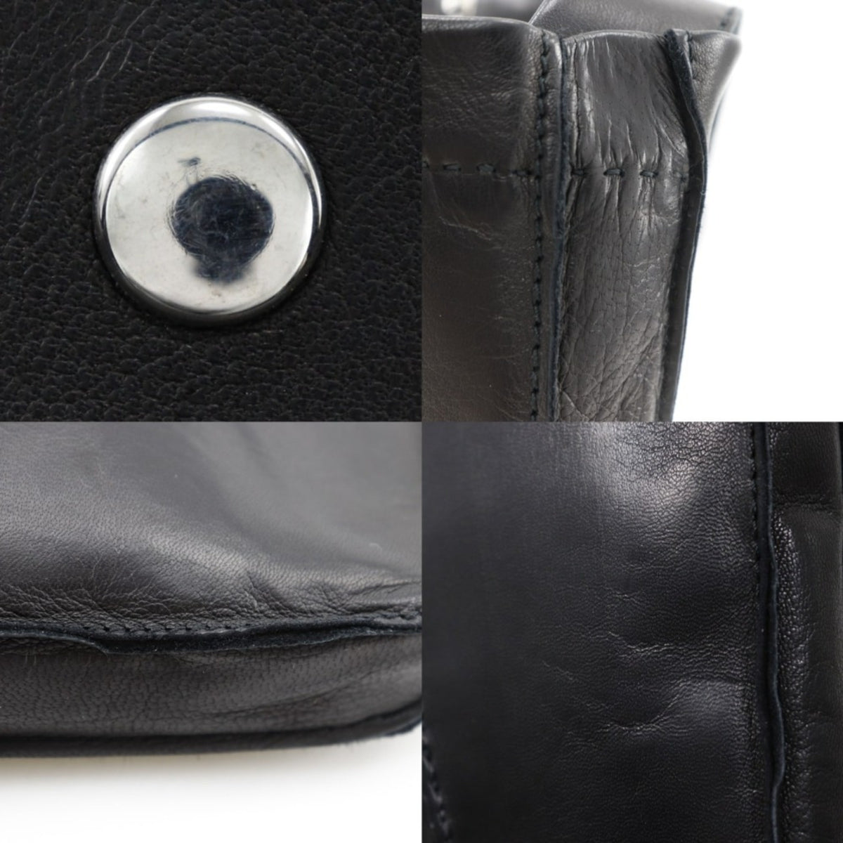 Hermes Black Leather Shoulder Bag (Pre-Owned)