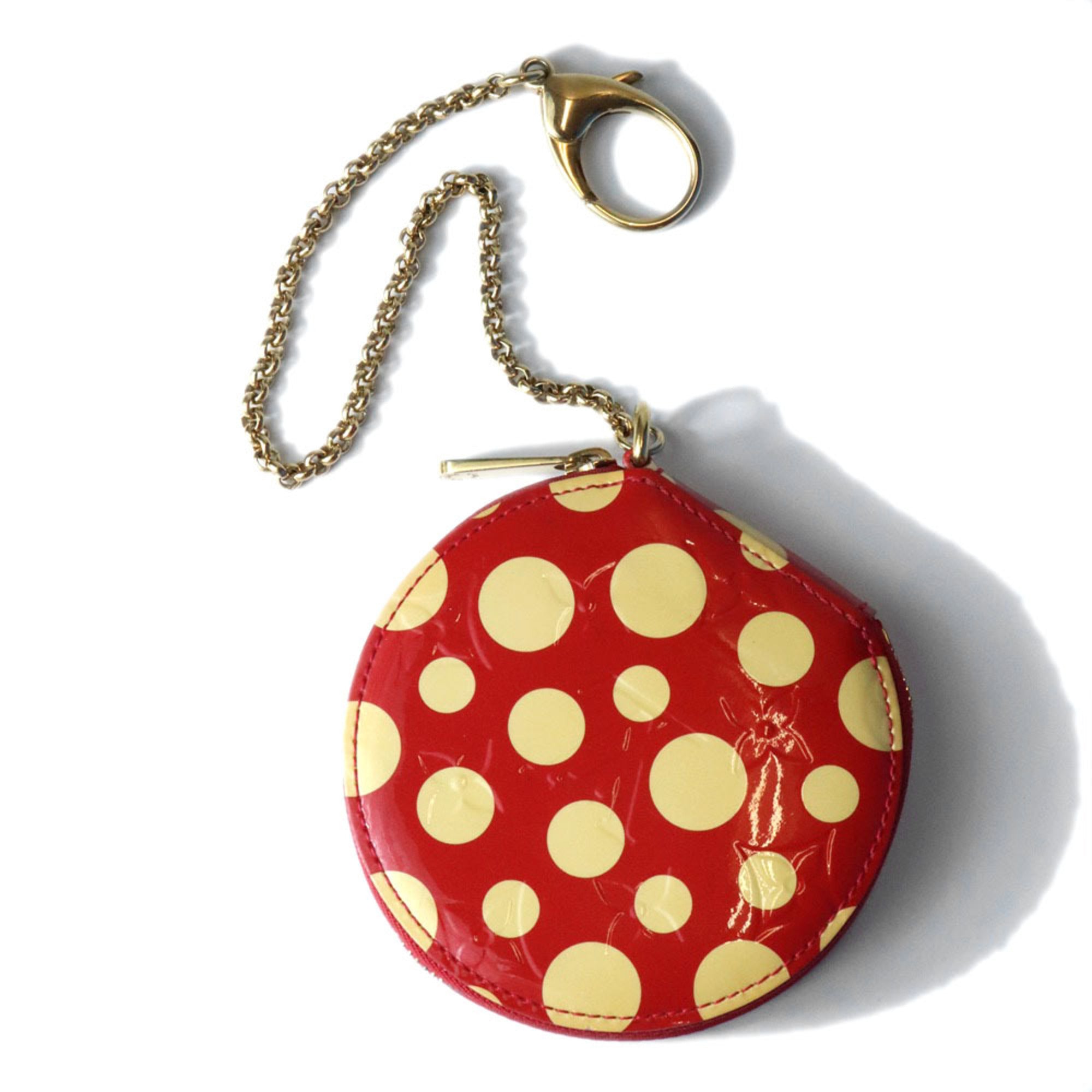 Louis Vuitton Red Color Monogram Vernis Coin Purse/Coin Case (Pre-Owned)