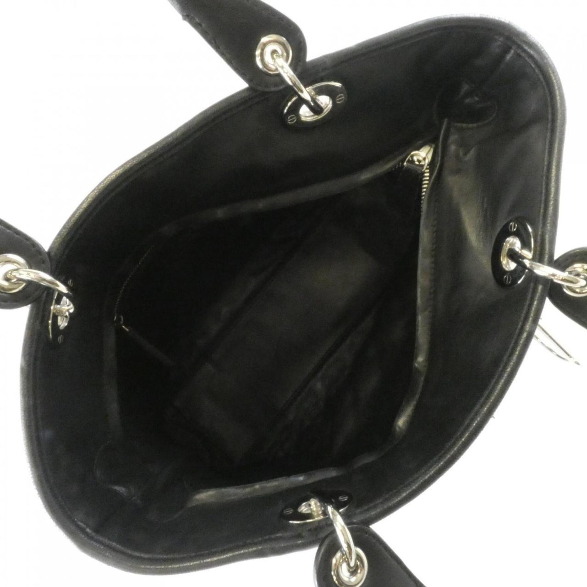 Christian Dior Black Leather Handbag (Pre-Owned)