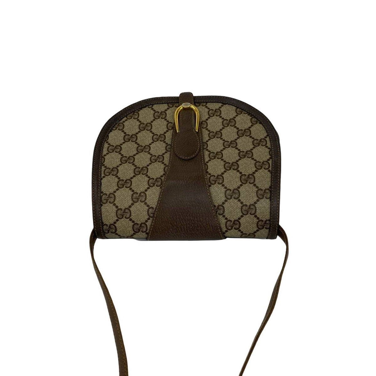 Gucci Brown Leather Pvc Pochette Shoulder Bag (Pre-Owned)