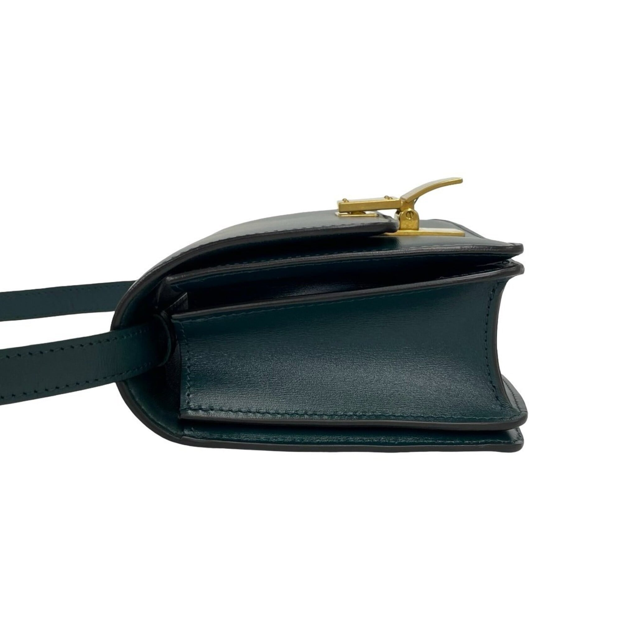 Celine Green Leather Shoulder Bag (Pre-Owned)