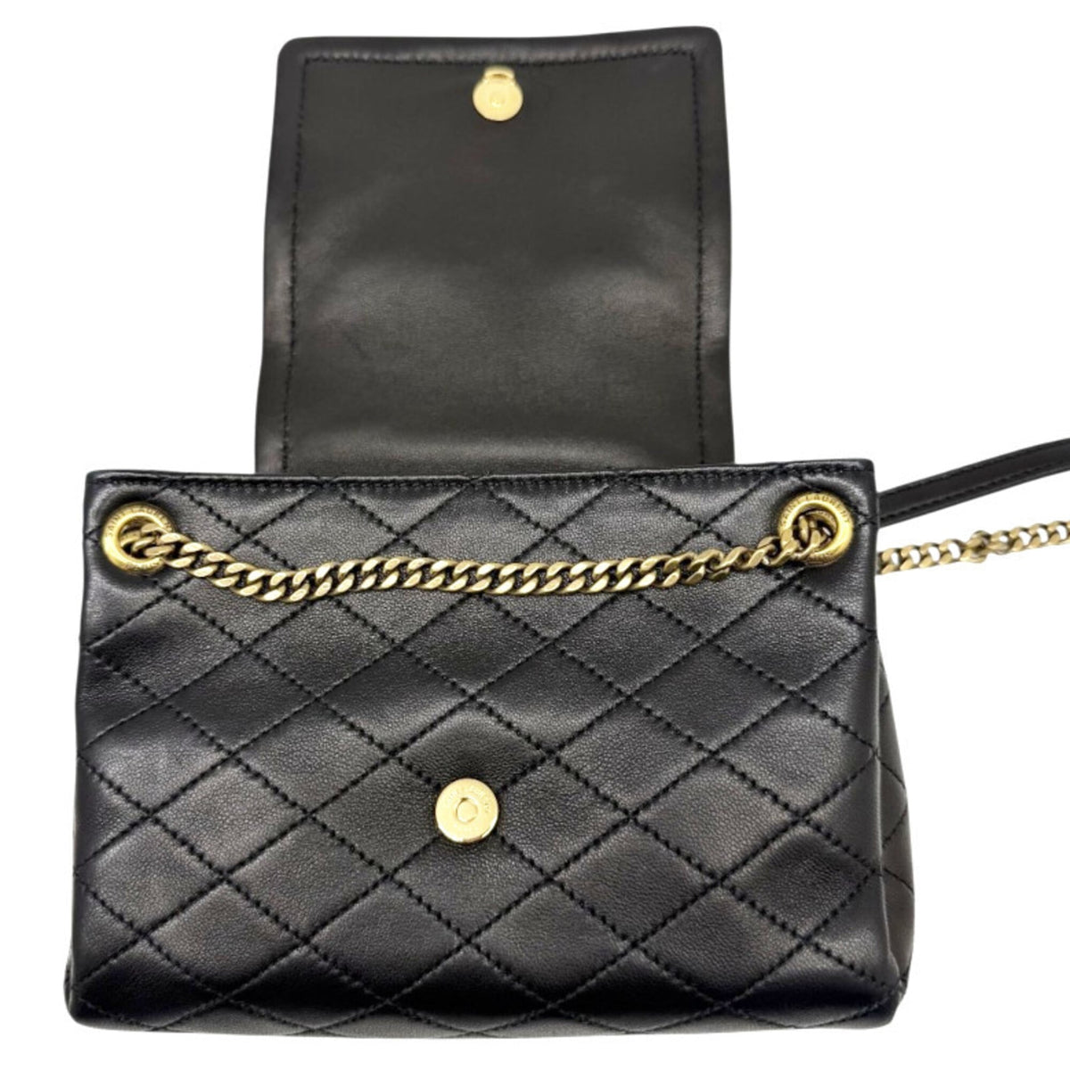 Saint Laurent Black Leather Shoulder Bag (Pre-Owned)
