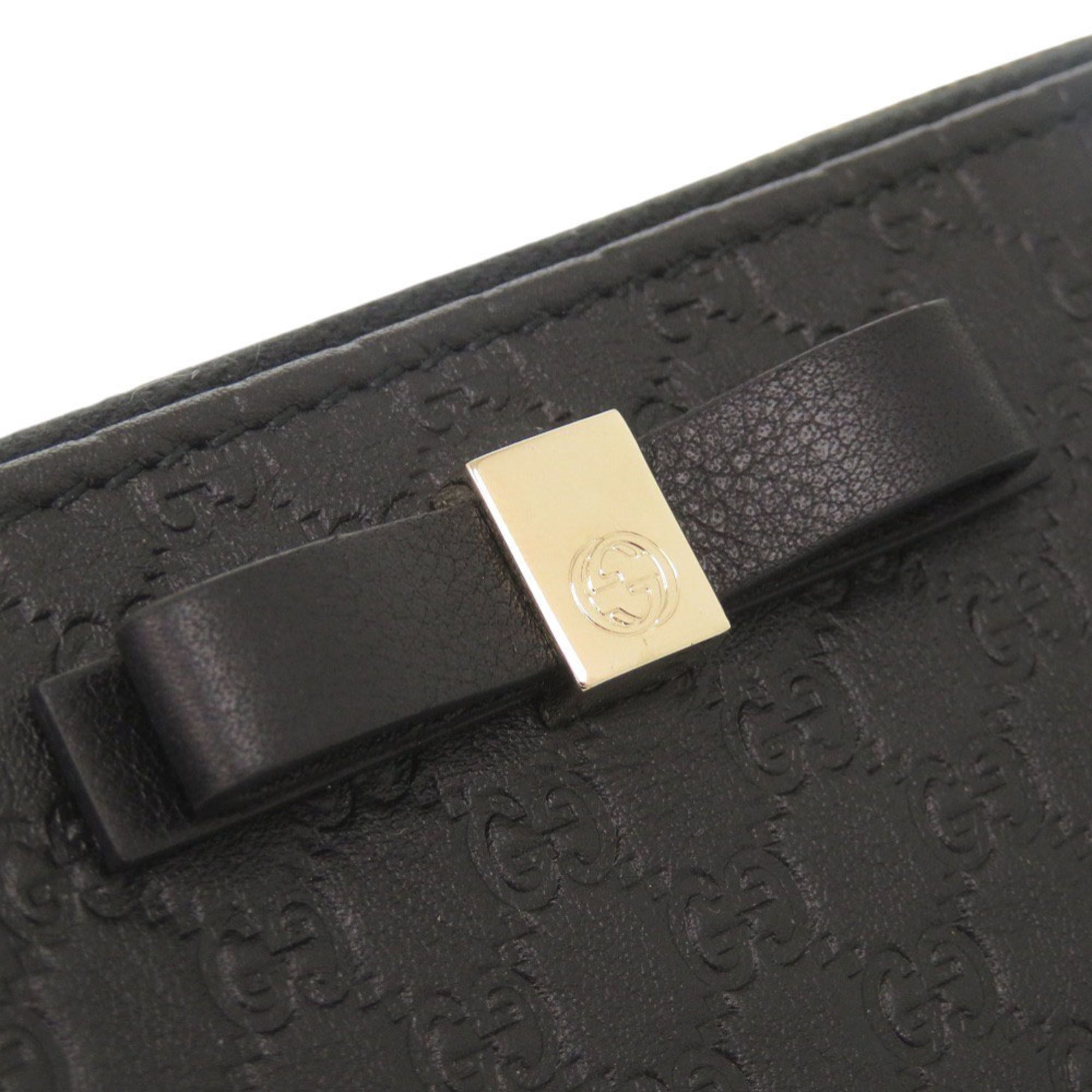 Gucci Black Leather Coin Purse/Coin Case (Pre-Owned)