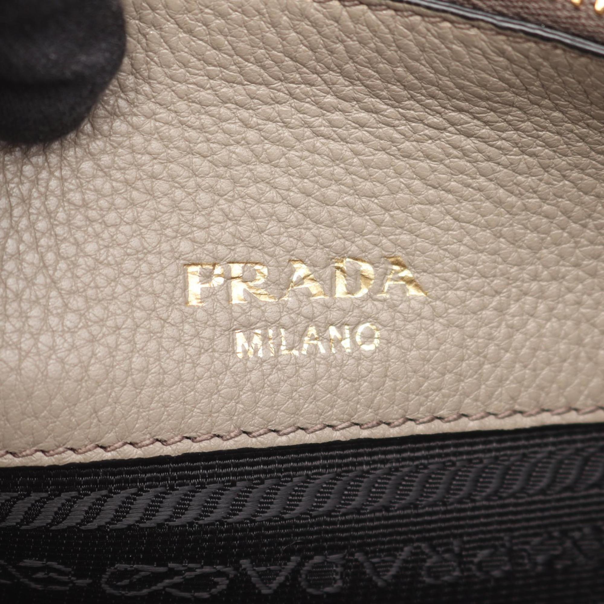 Prada Beige Leather Handbag (Pre-Owned)