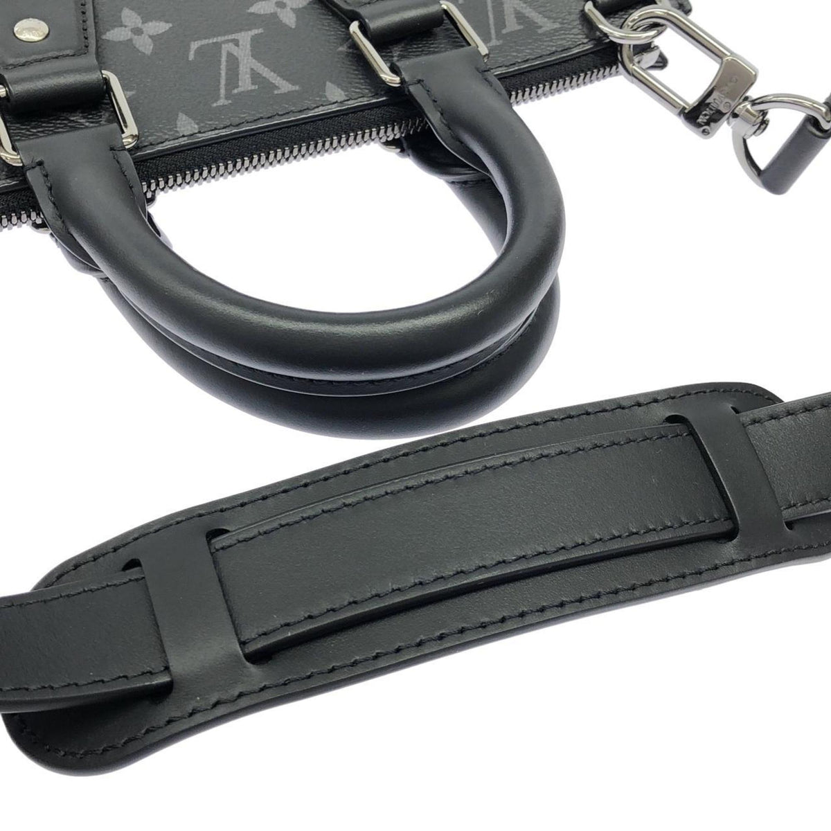 Louis Vuitton Black Coated Canvas Handbag (Pre-Owned)