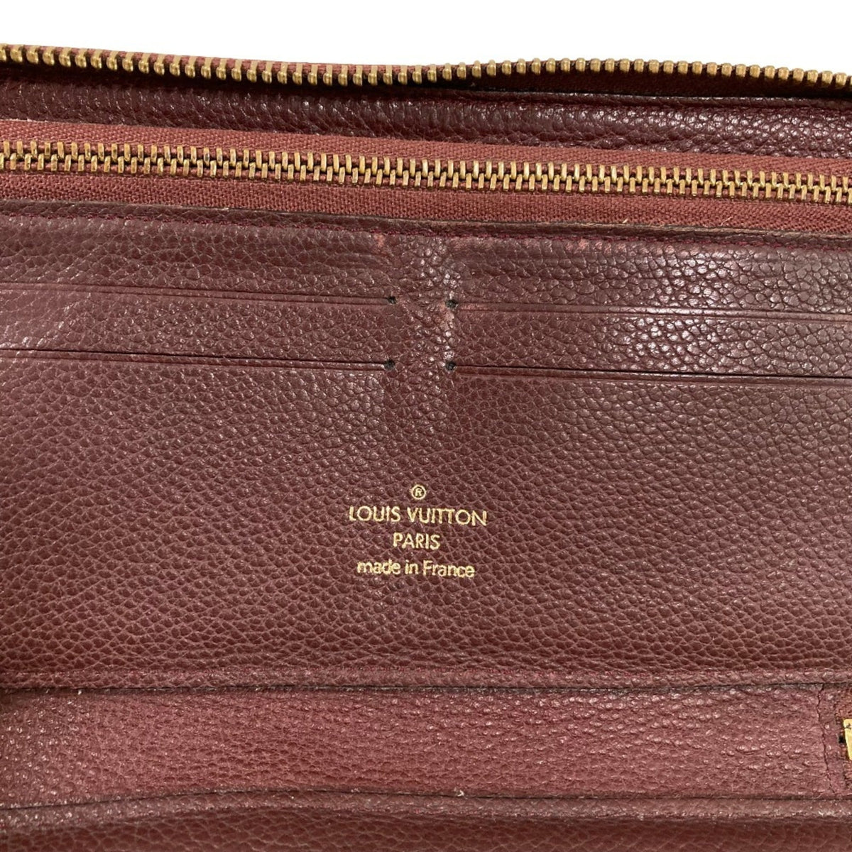 Louis Vuitton Monogram Empreinte Bordeaux Monogram Empreinte Long Wallet (Bi-Fold) (Pre-Owned)