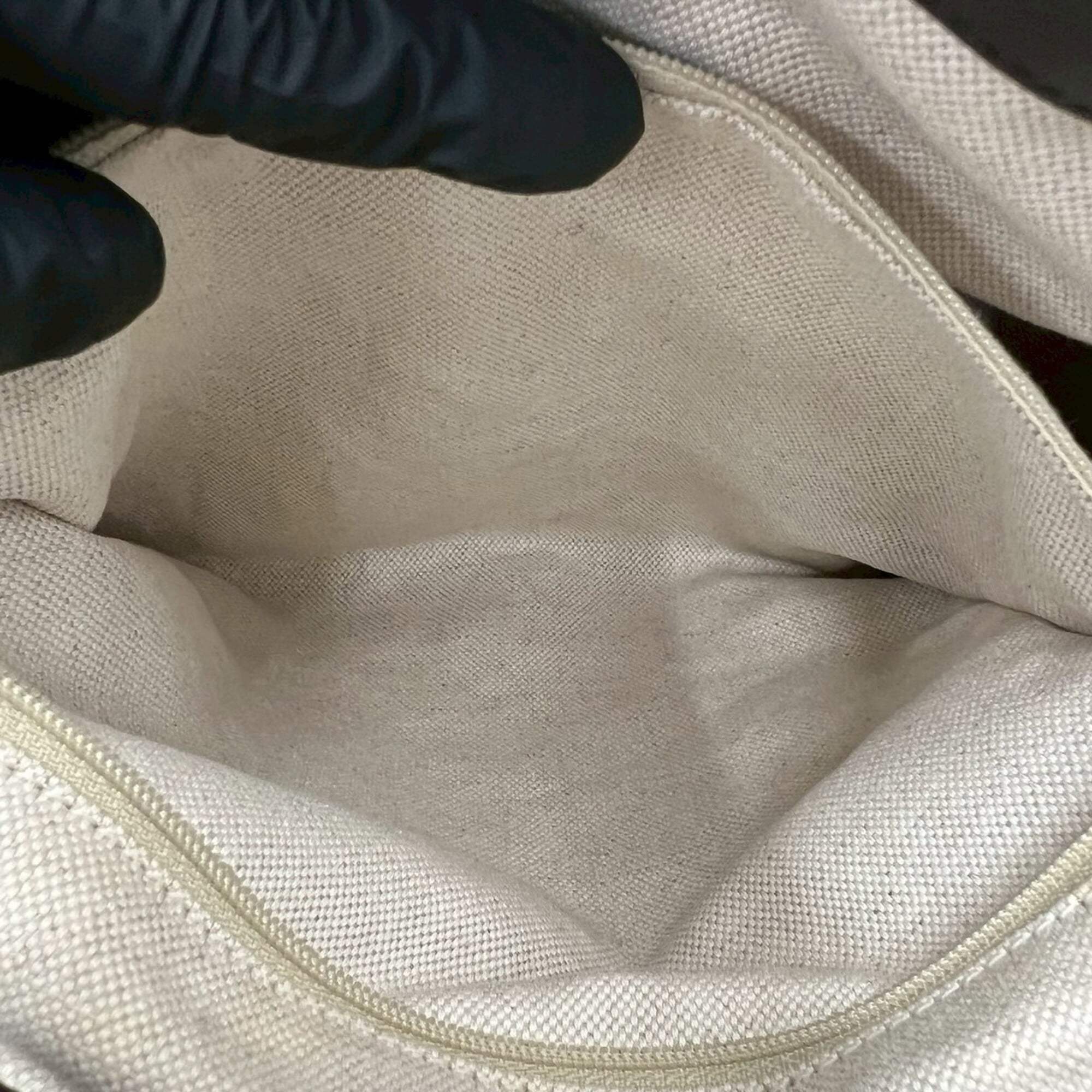 Gucci Beige Brown Canvas Leather Handbag Shoulder Bag Tote Bag (Pre-Owned)