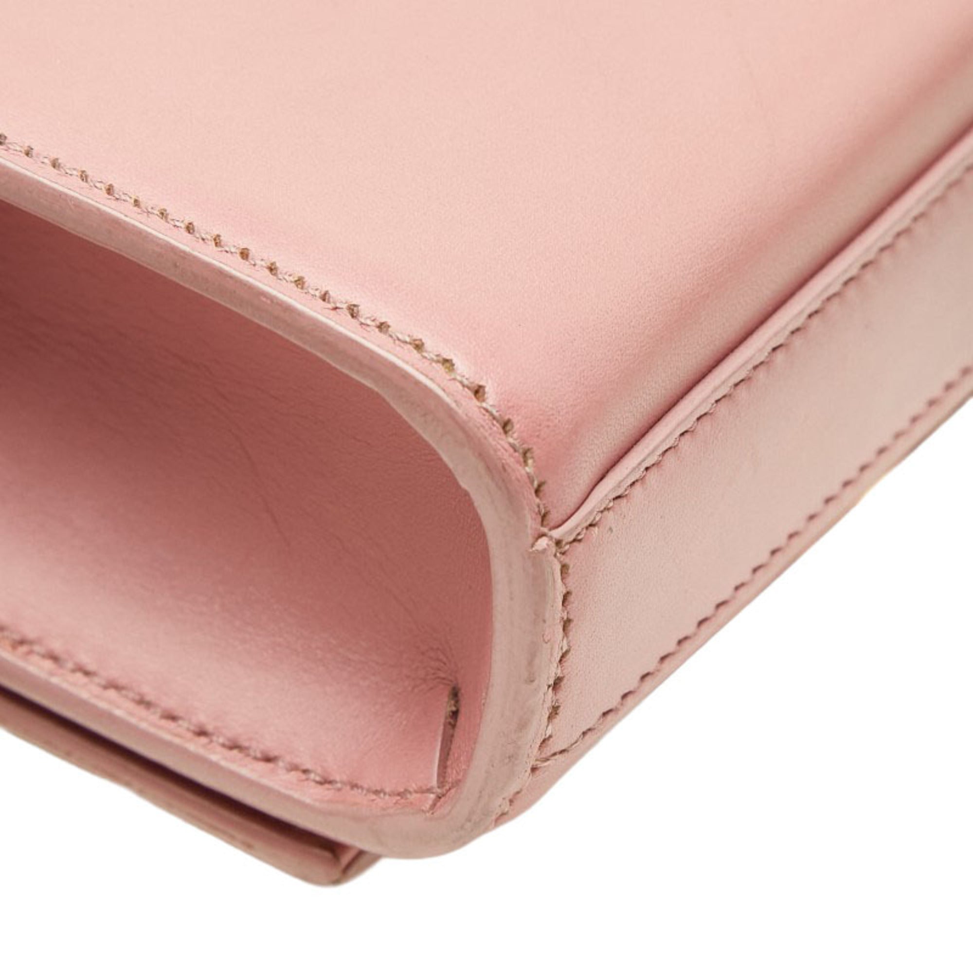 Saint Laurent Pink Leather Shoulder Bag (Pre-Owned)
