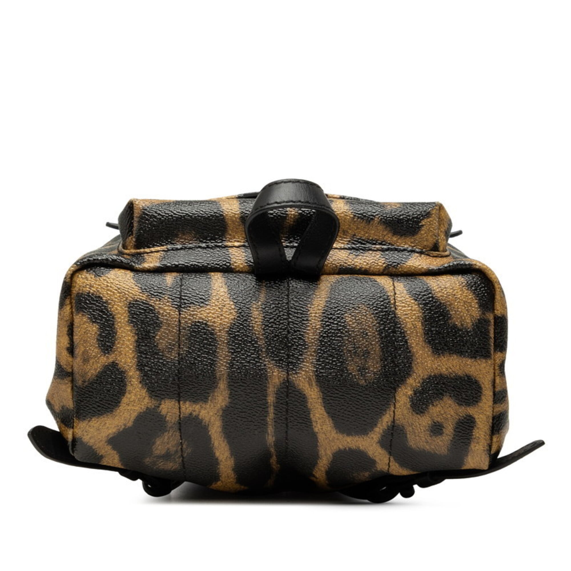 Louis Vuitton Leopard Black Brown Pvc Leather Backpack (Pre-Owned)