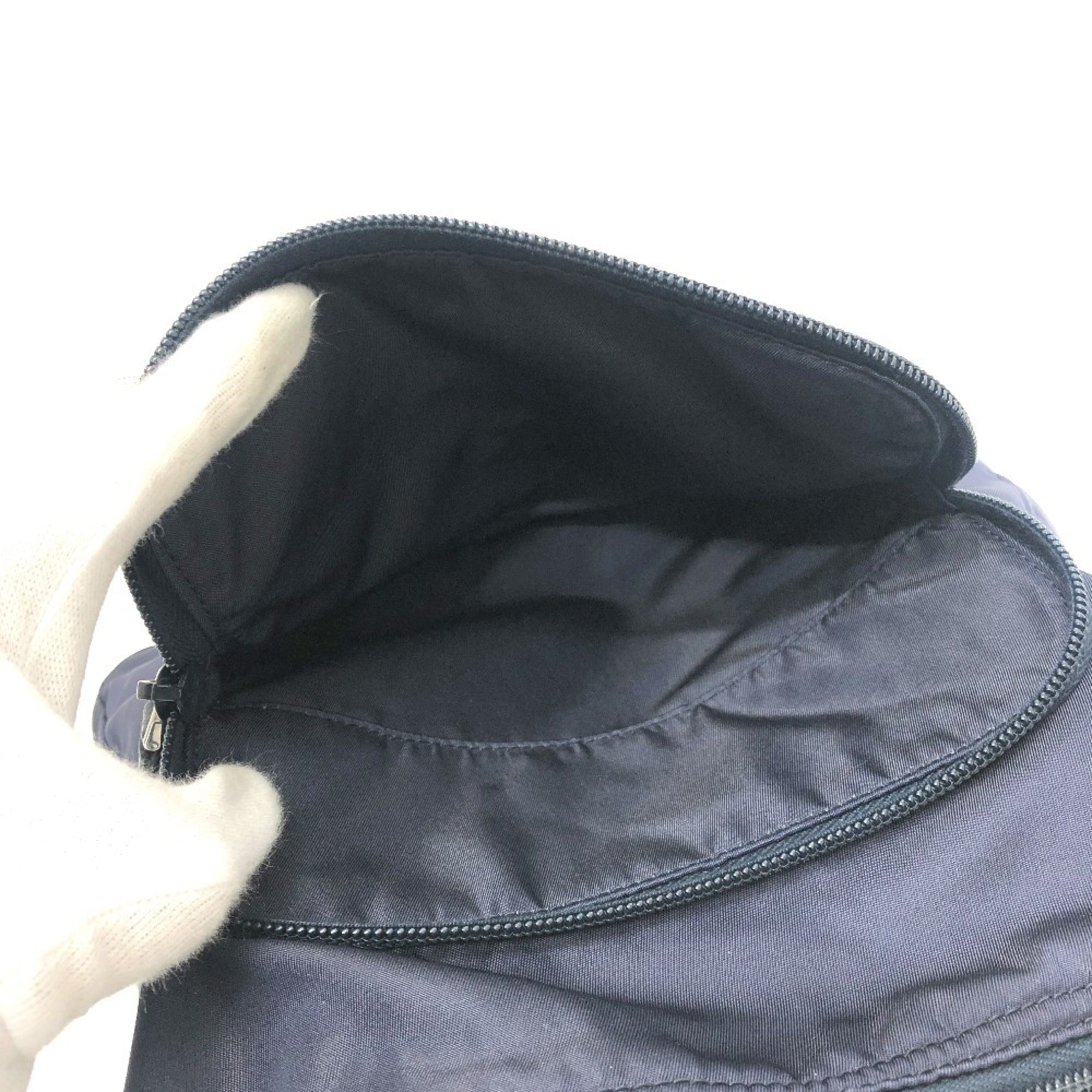 Prada Navy Nylon Shoulder Bag (Pre-Owned)