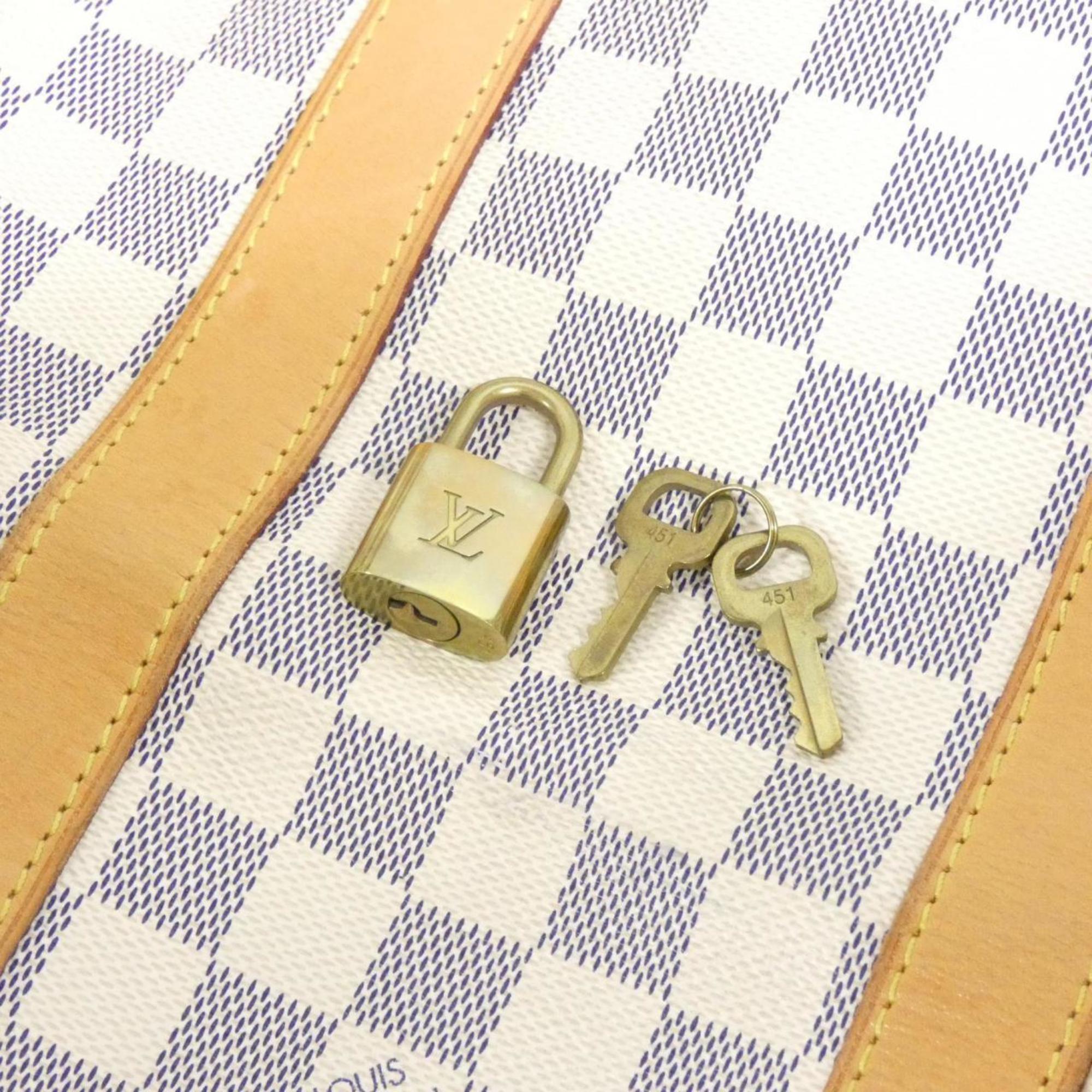 Louis Vuitton Azur Coated Canvas Boston Bag (Pre-Owned)
