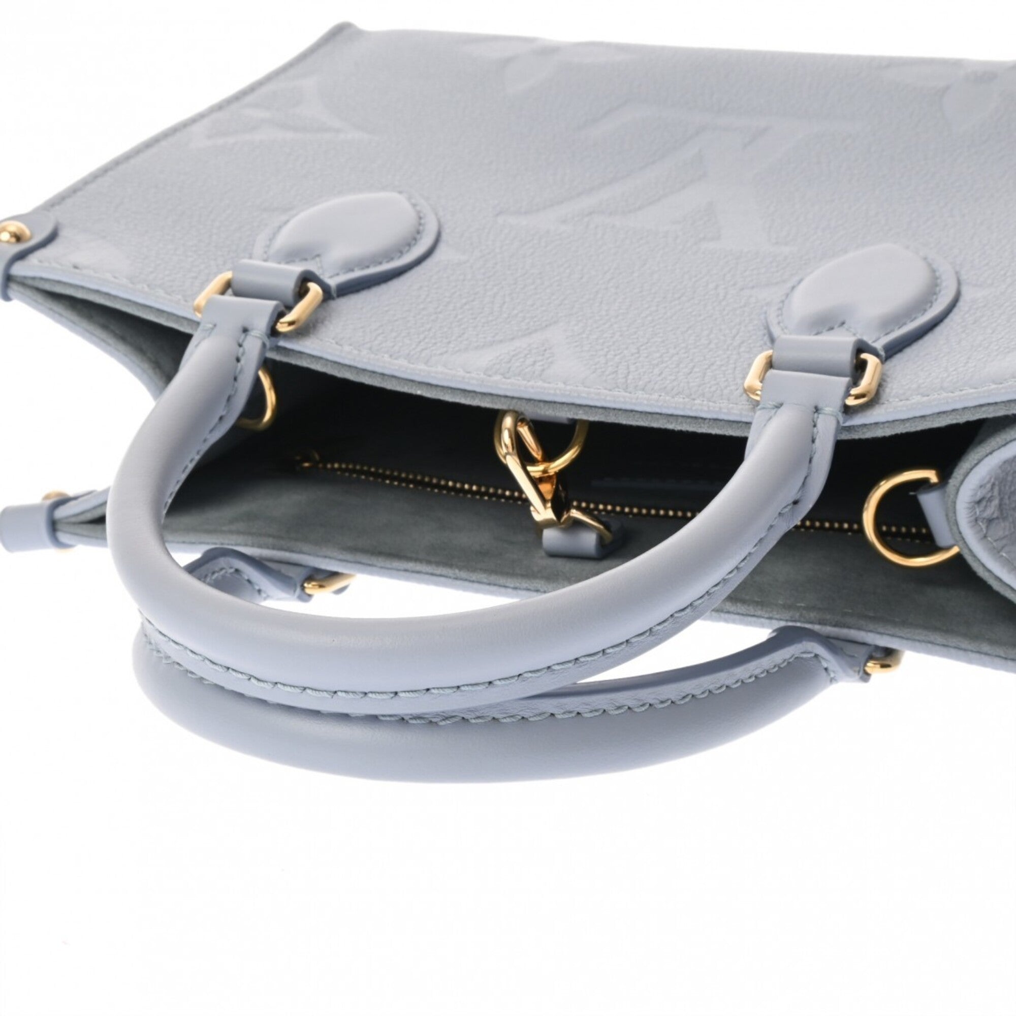 Louis Vuitton Light Blue Leather Handbag (Pre-Owned)