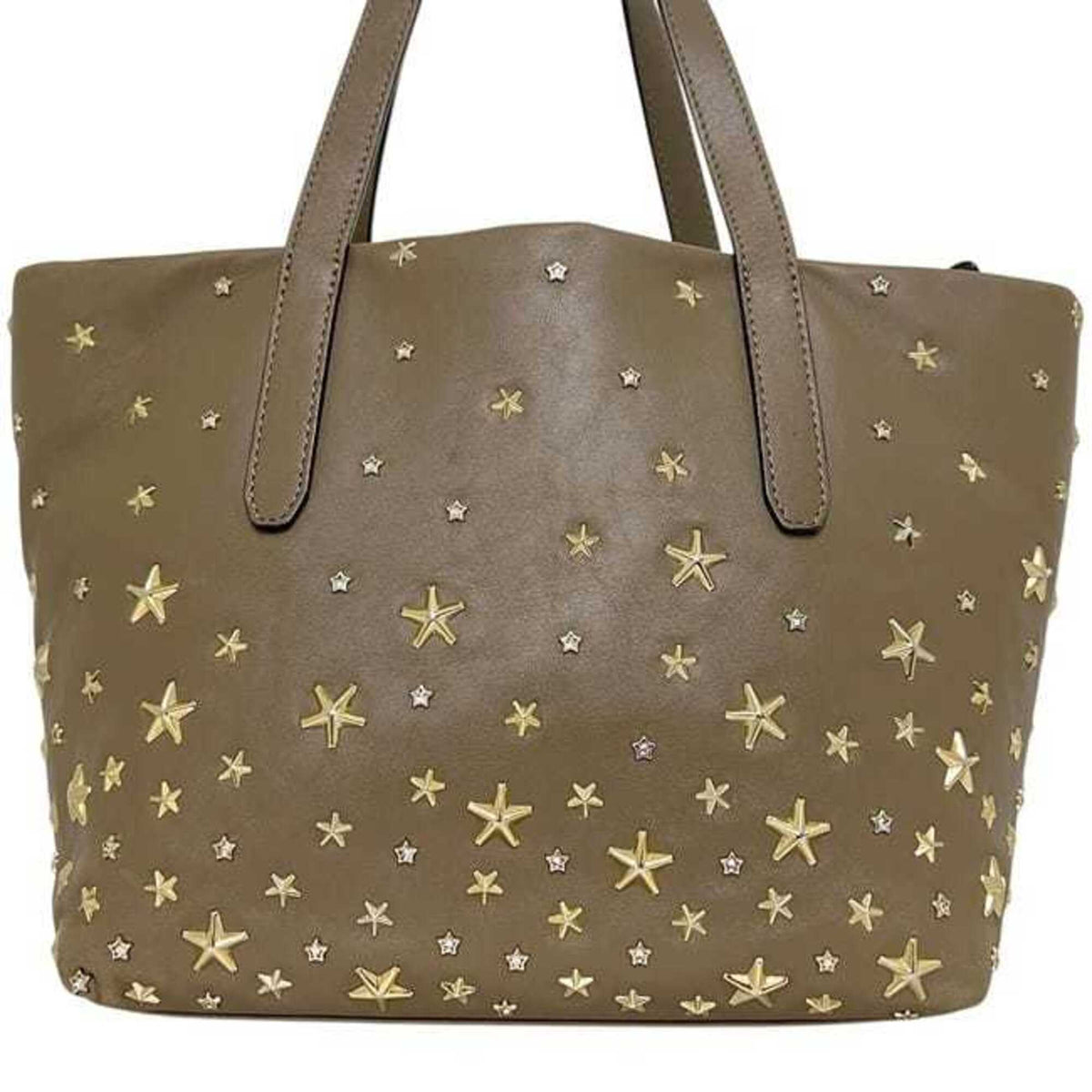 Jimmy Choo Beige Leather Tote Bag (Pre-Owned)
