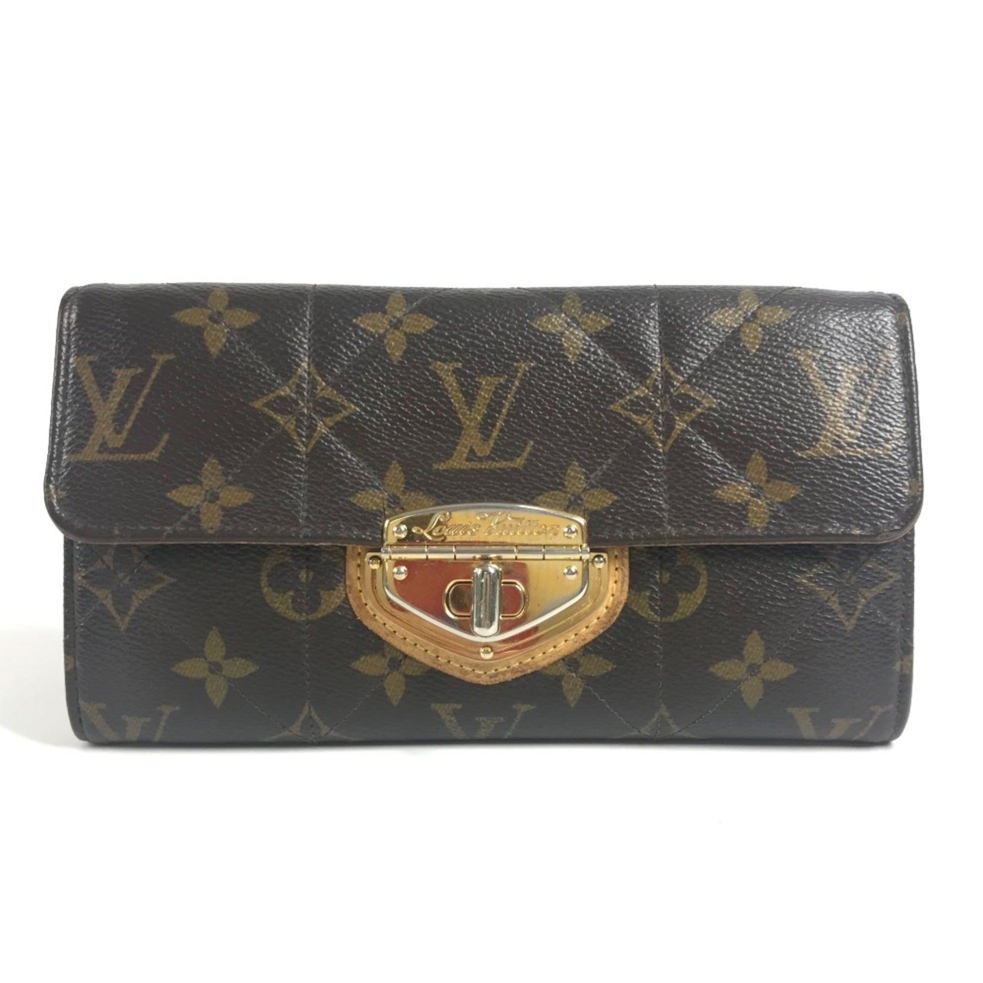 Louis Vuitton Brown Monogram Long Wallet (Bi-Fold) (Pre-Owned)