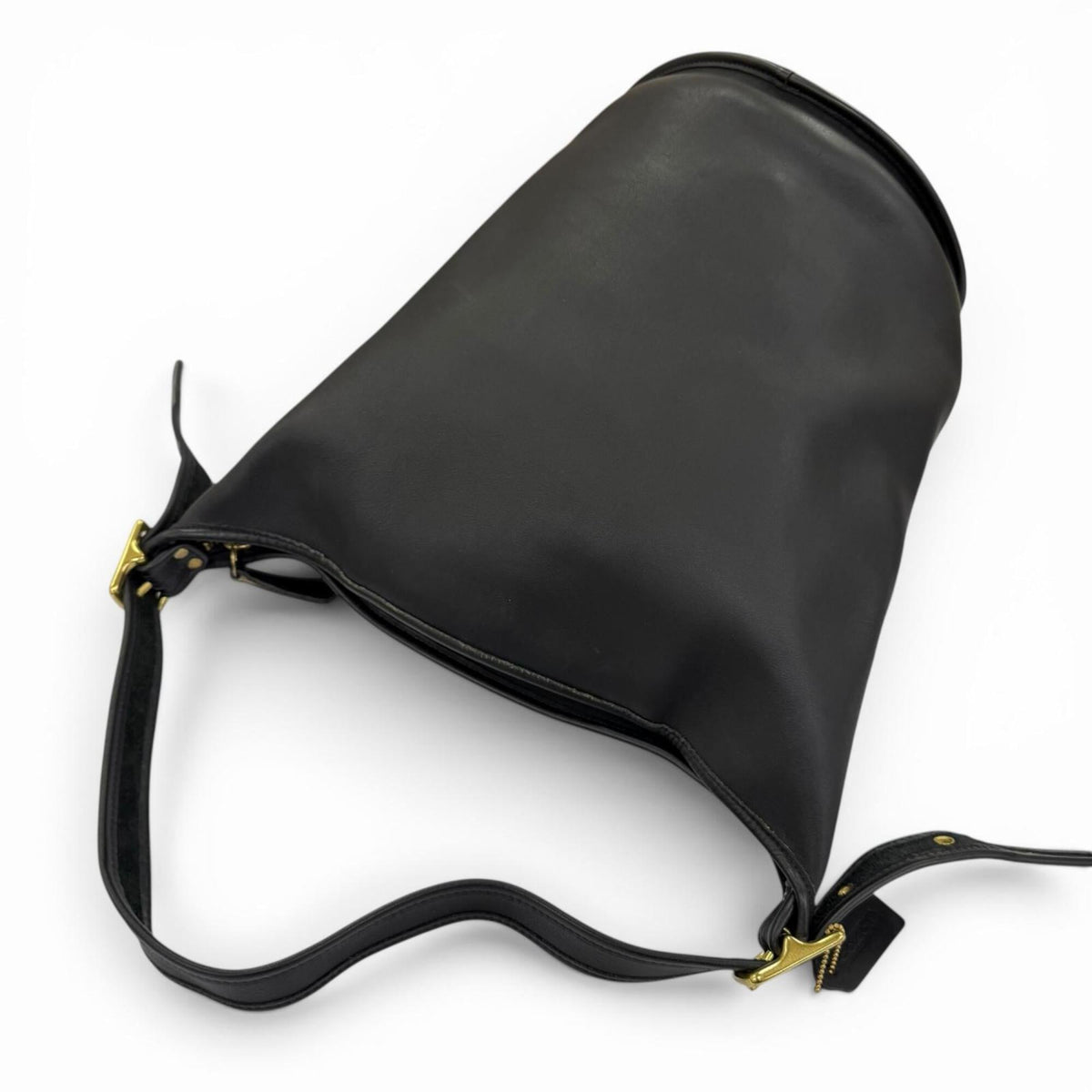 Coach Black Leather Handbag Shoulder Bag (Pre-Owned)