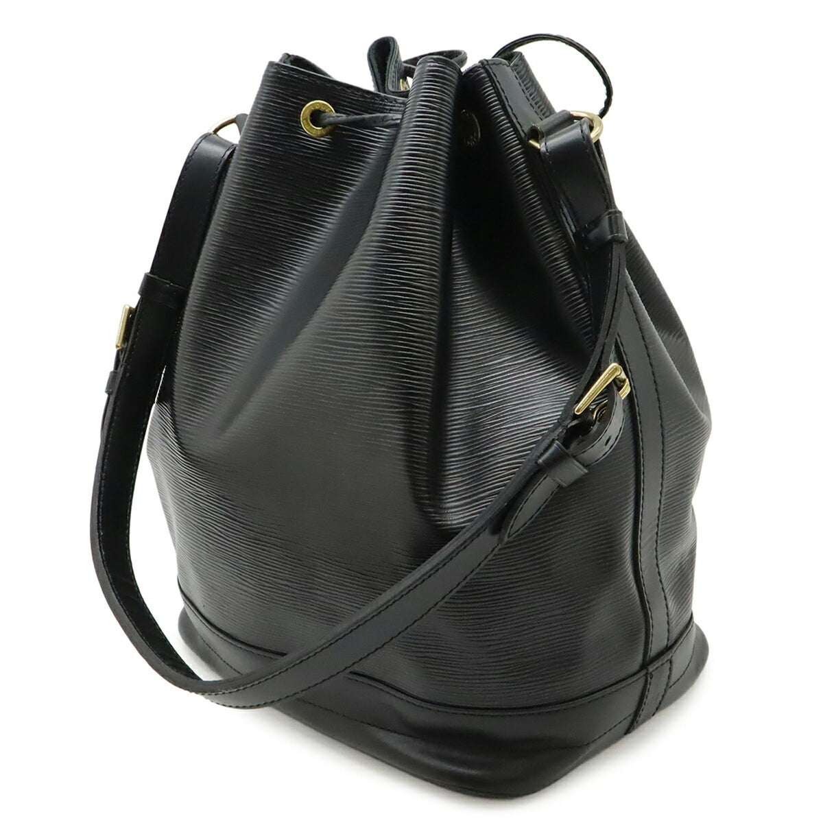 Louis Vuitton Black Noir Epi Leather Shoulder Bag (Pre-Owned)