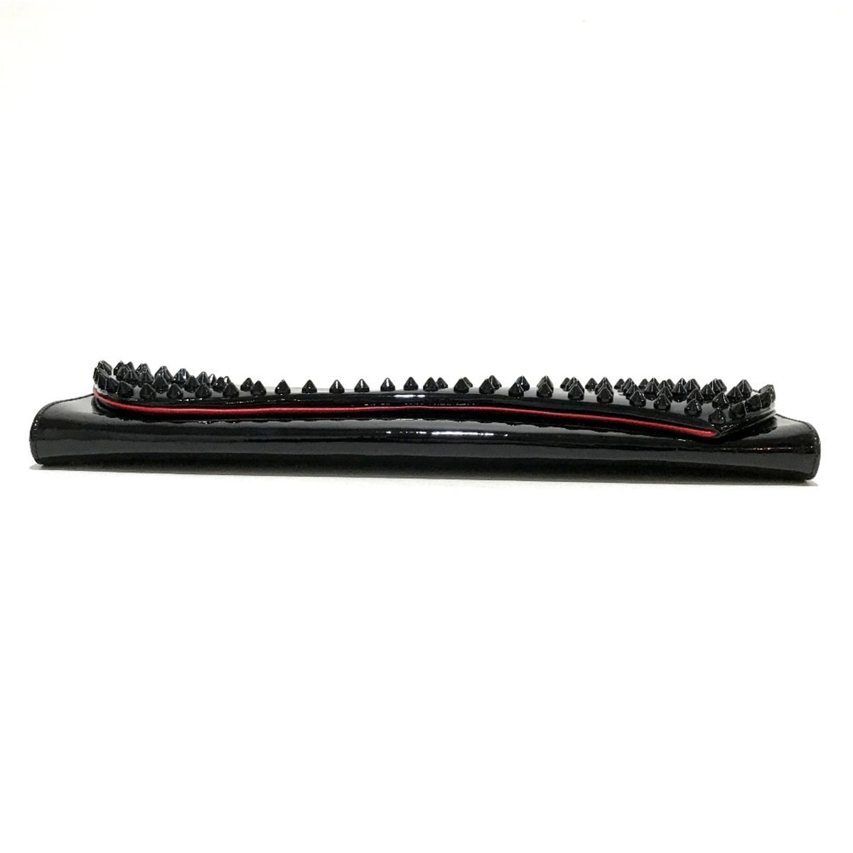 Christian Louboutin Black Patent Leather Clutch Bag (Pre-Owned)