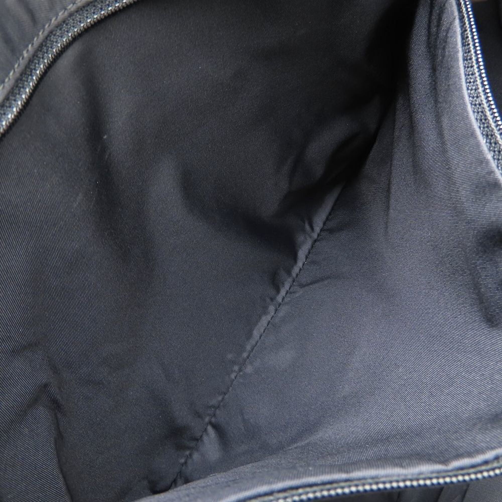 Chanel Black Nylon Leather Tote Bag (Pre-Owned)
