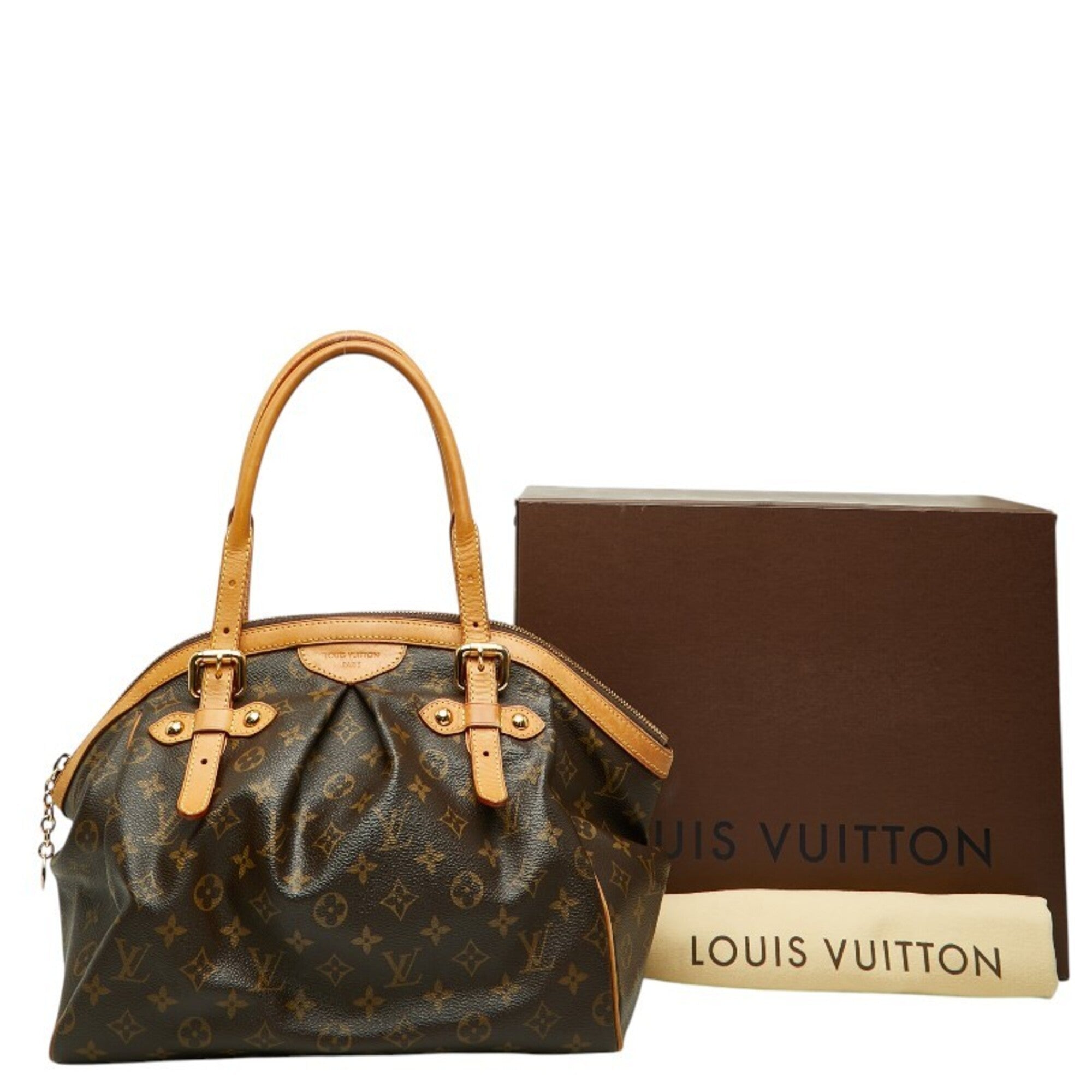 Louis Vuitton Brown Pvc Leather Handbag Shoulder Bag (Pre-Owned)