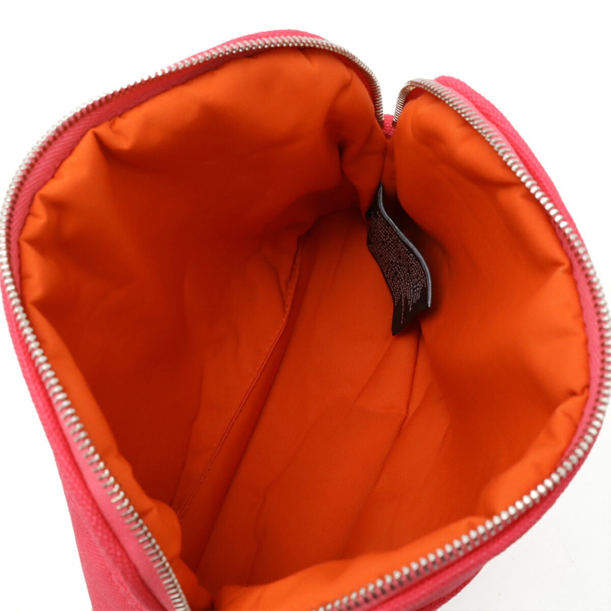 Hermes Fuchsia Canvas Pouch (Pre-Owned)