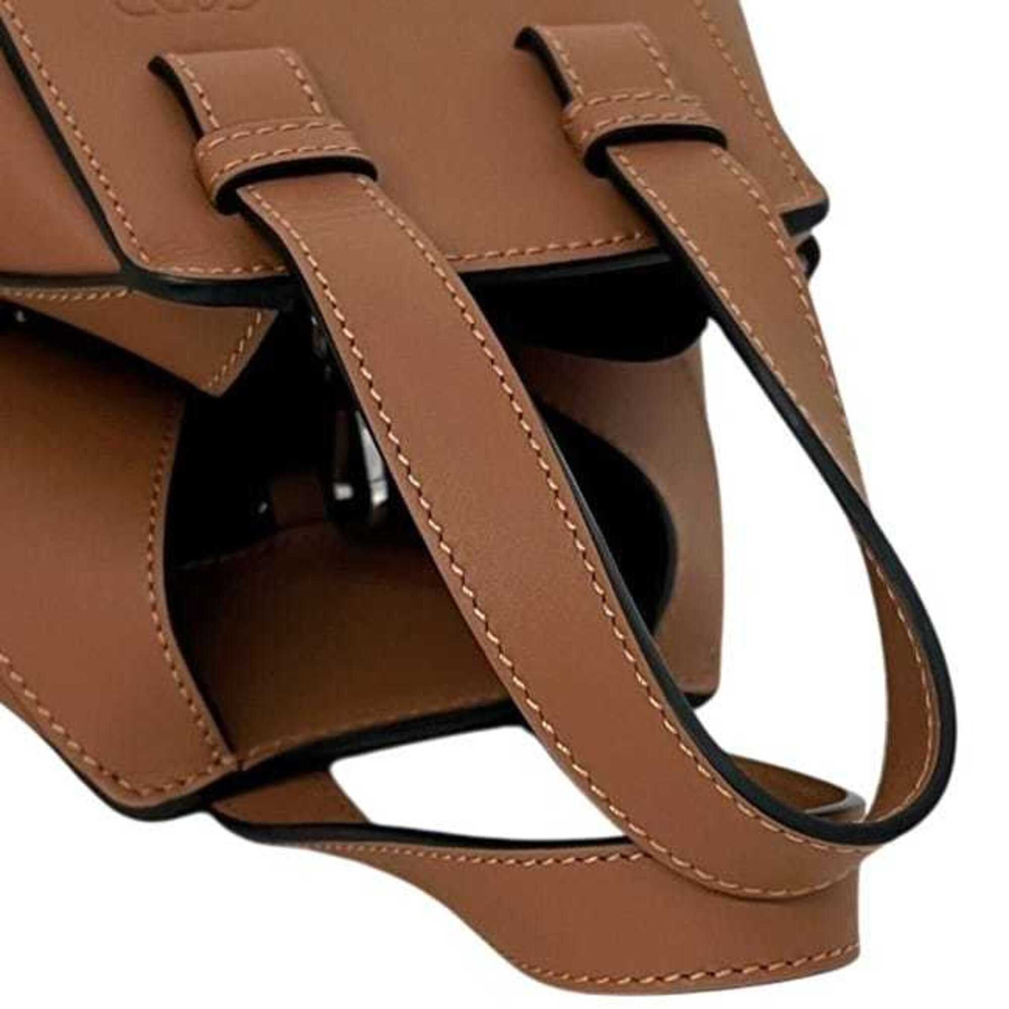 Loewe Hammock Brown Leather Shoulder Bag (Pre-Owned)