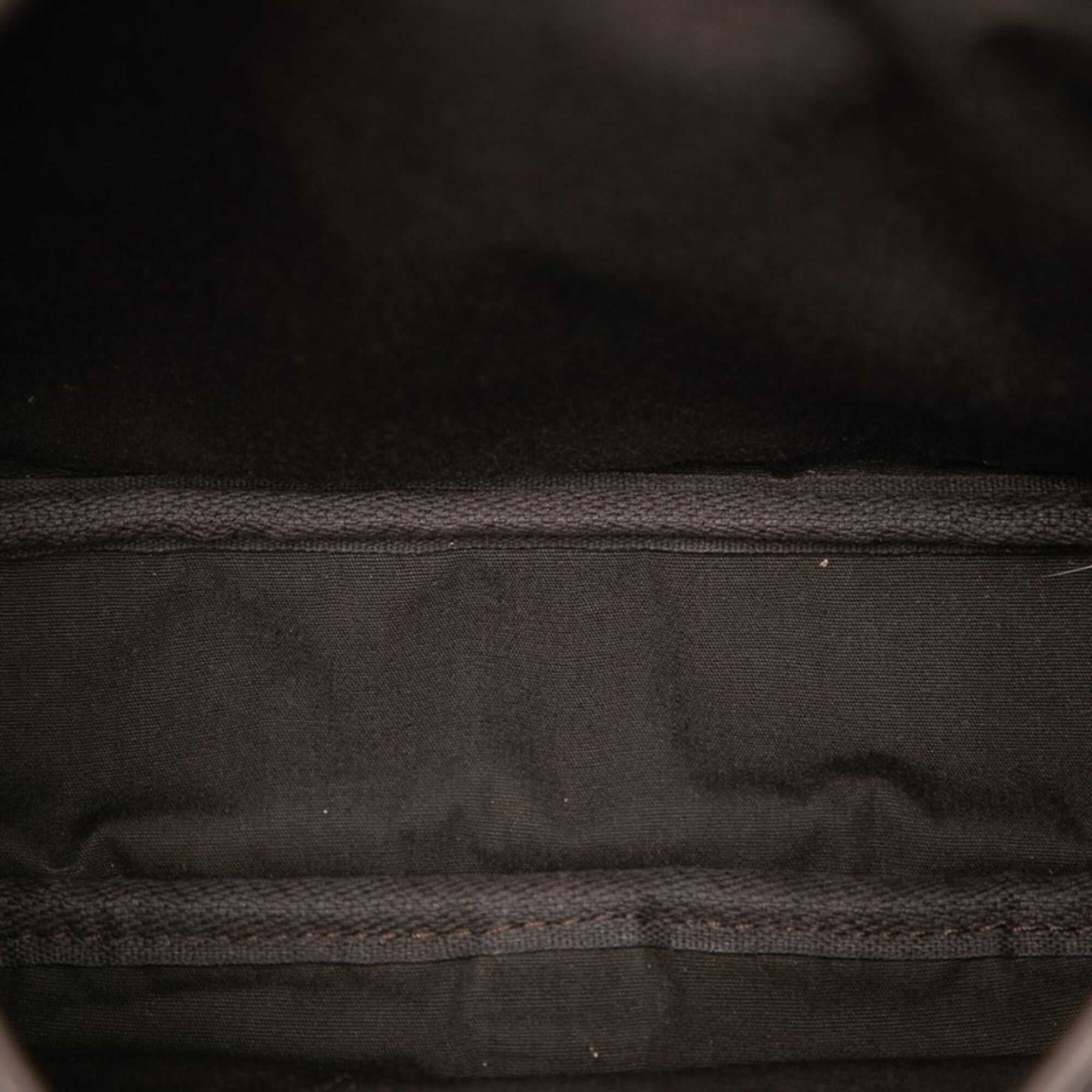 Louis Vuitton Dark Brown Canvas Leather Shoulder Bag (Pre-Owned)