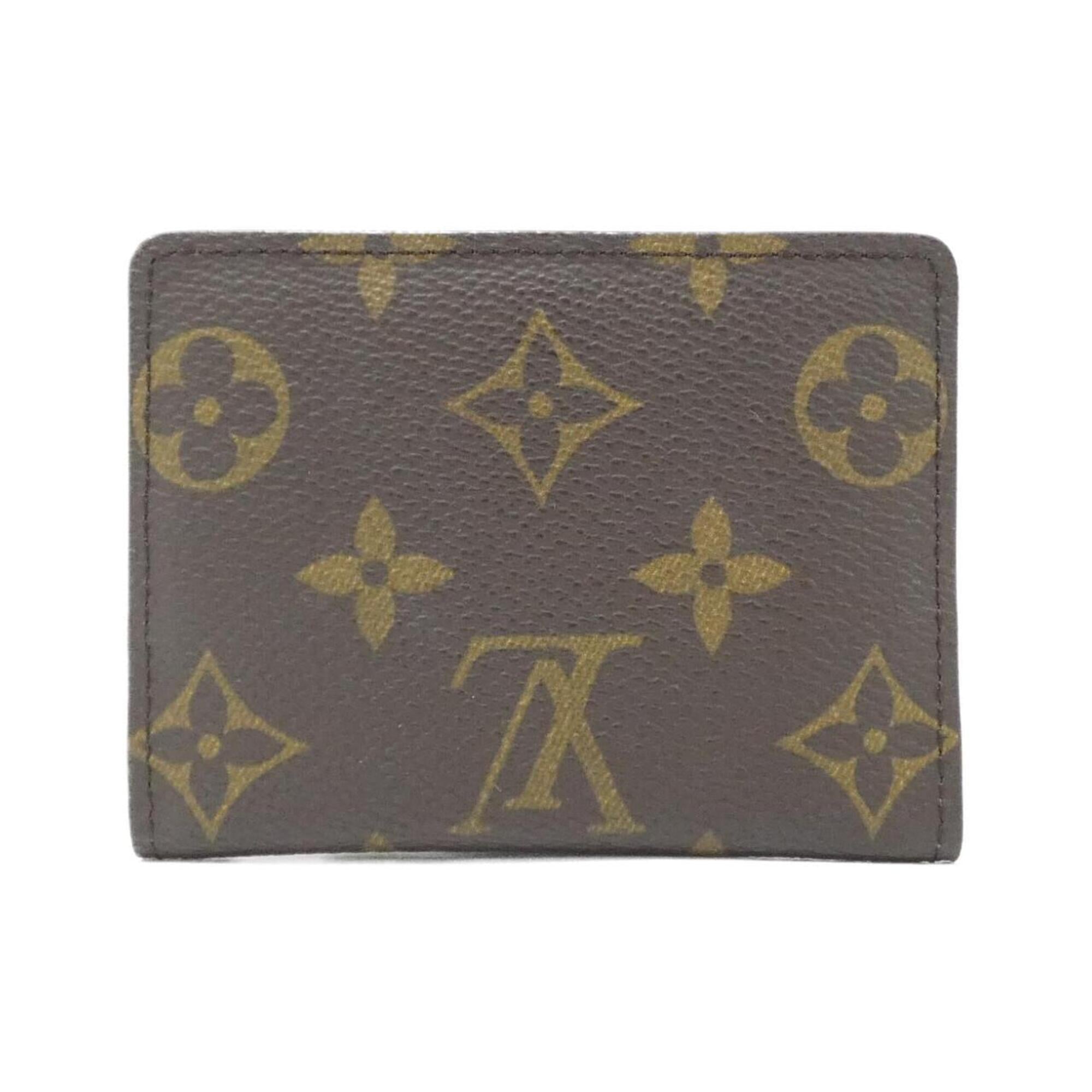 Louis Vuitton Marron Coated Canvas Coin Purse/Coin Case (Pre-Owned)