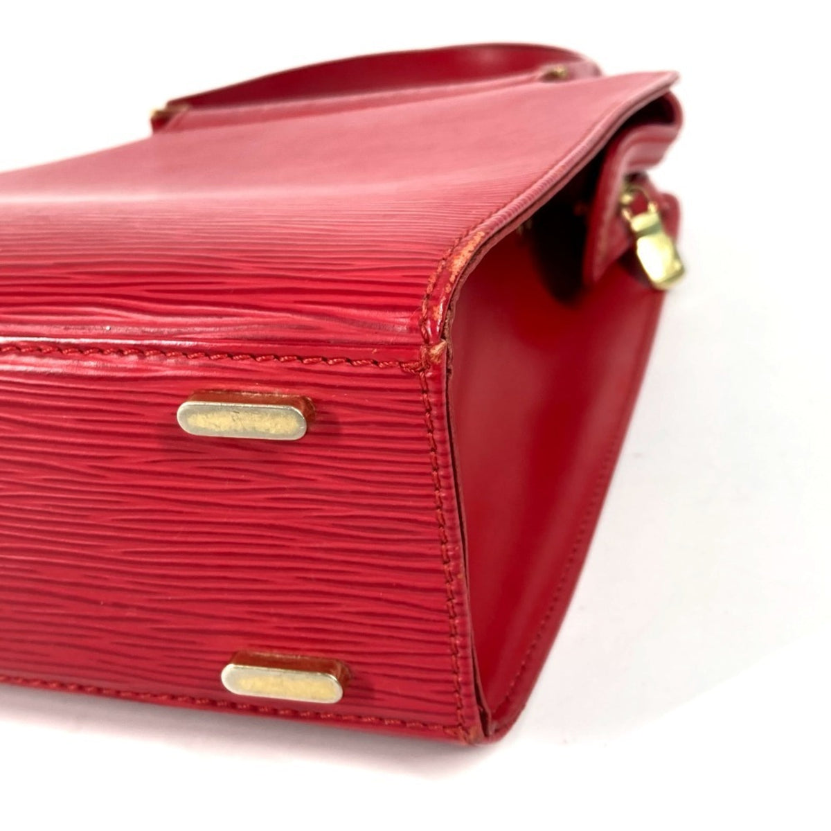 Louis Vuitton Red Color Epi Leather Handbag Tote Bag (Pre-Owned)